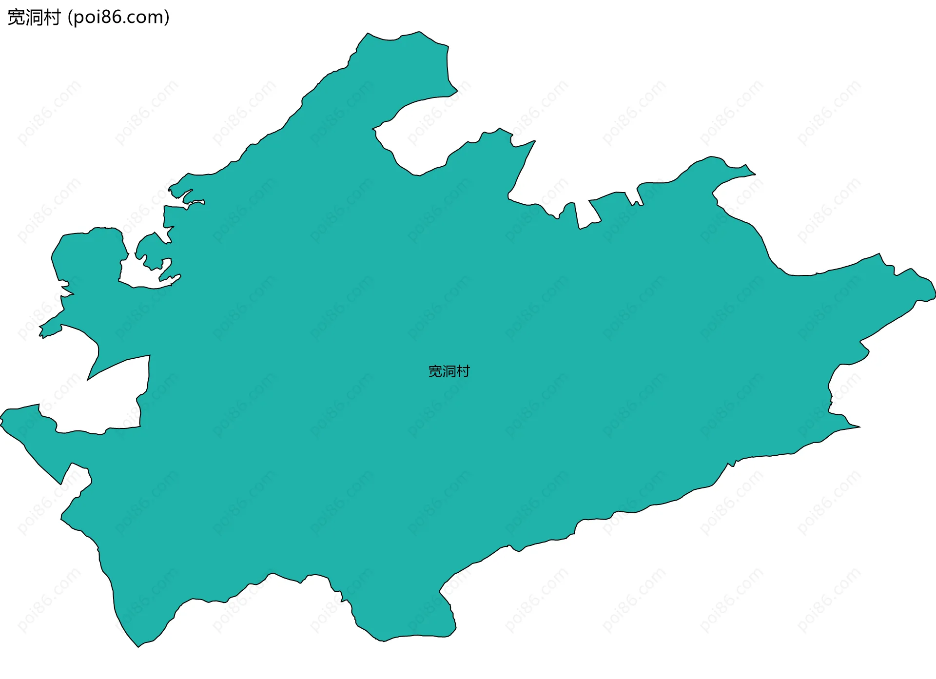 宽洞村边界地图