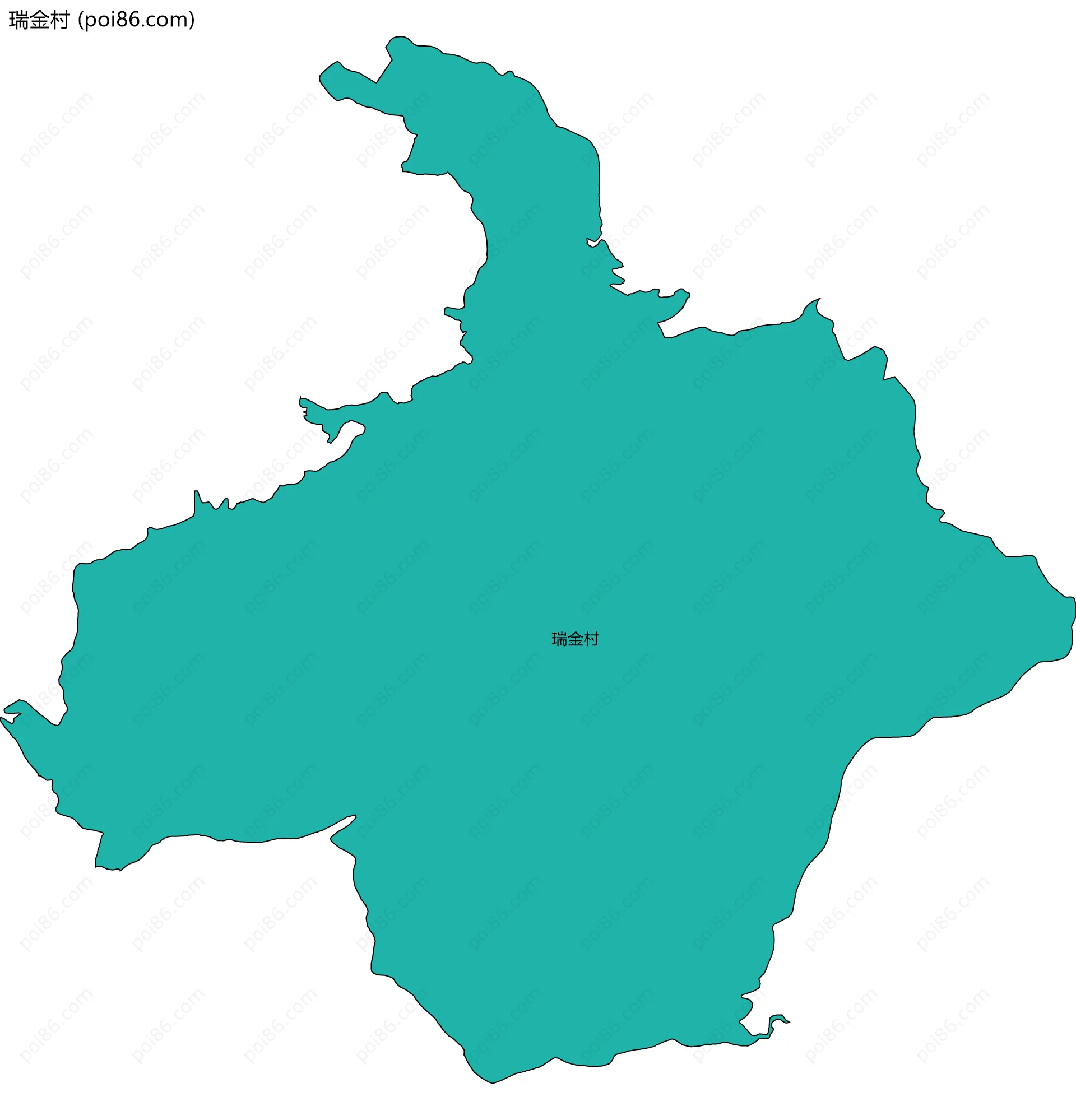 瑞金村边界地图