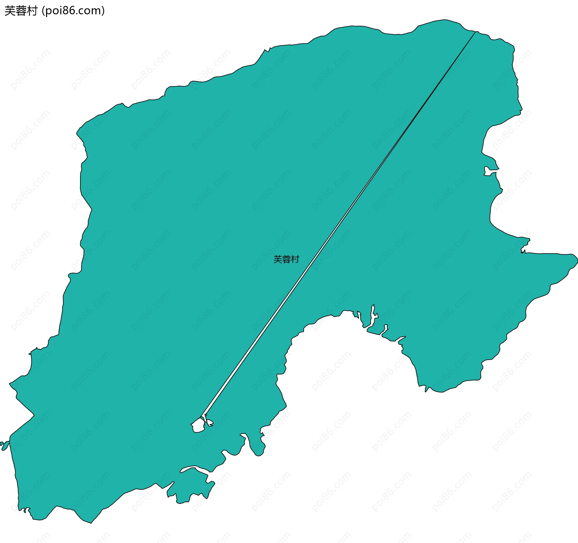 芙蓉村边界地图