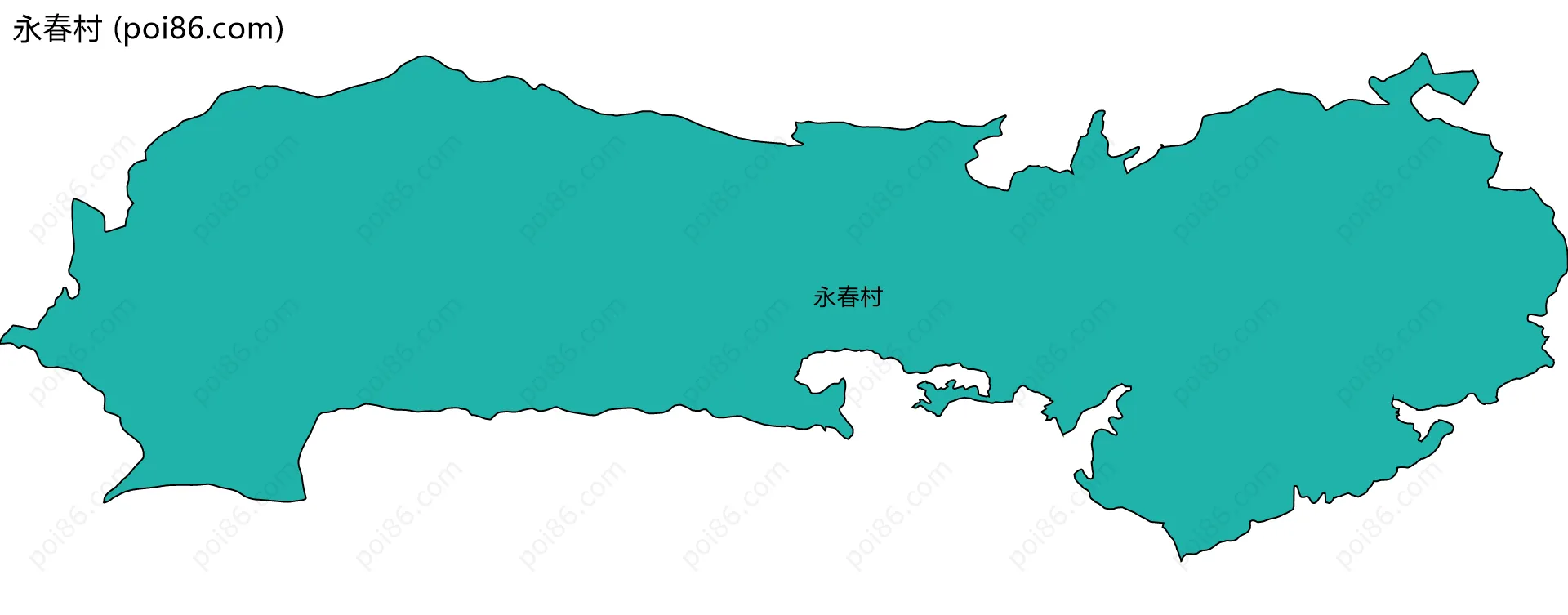 永春村边界地图