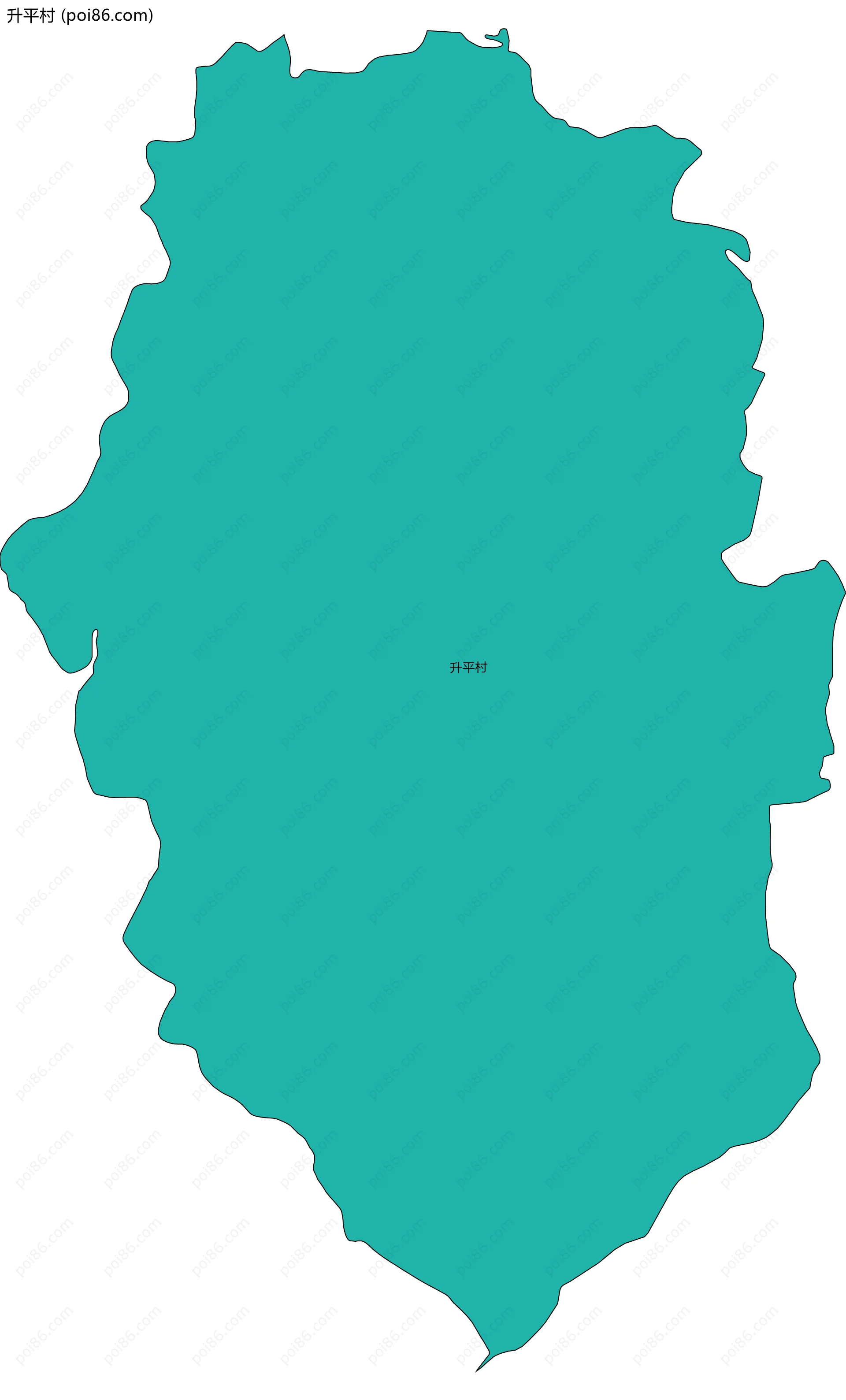 升平村边界地图