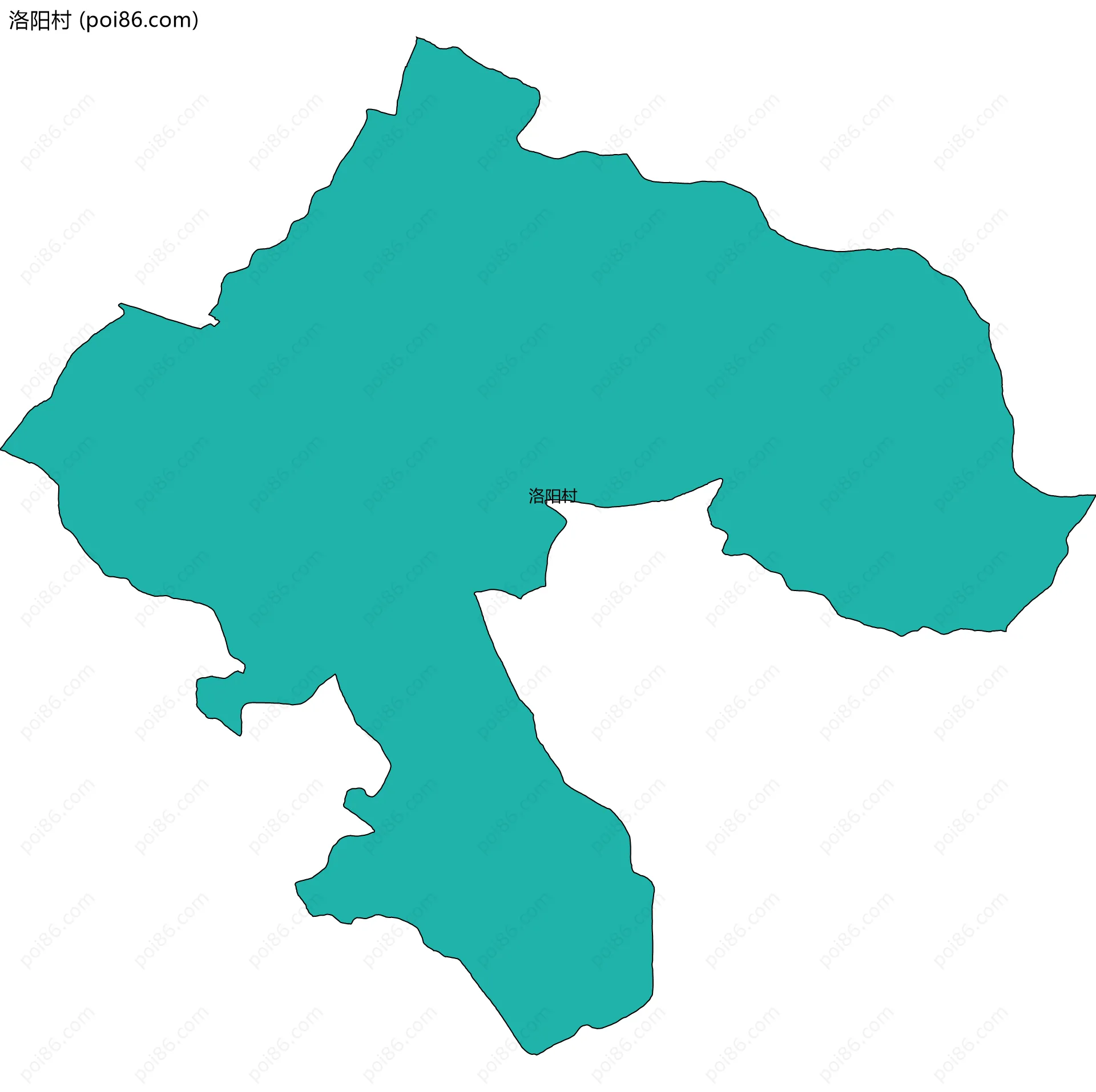 洛阳村边界地图