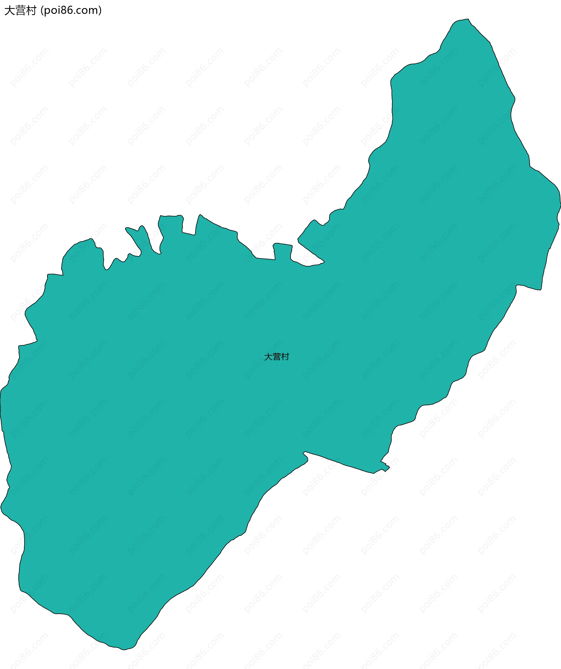 大营村边界地图