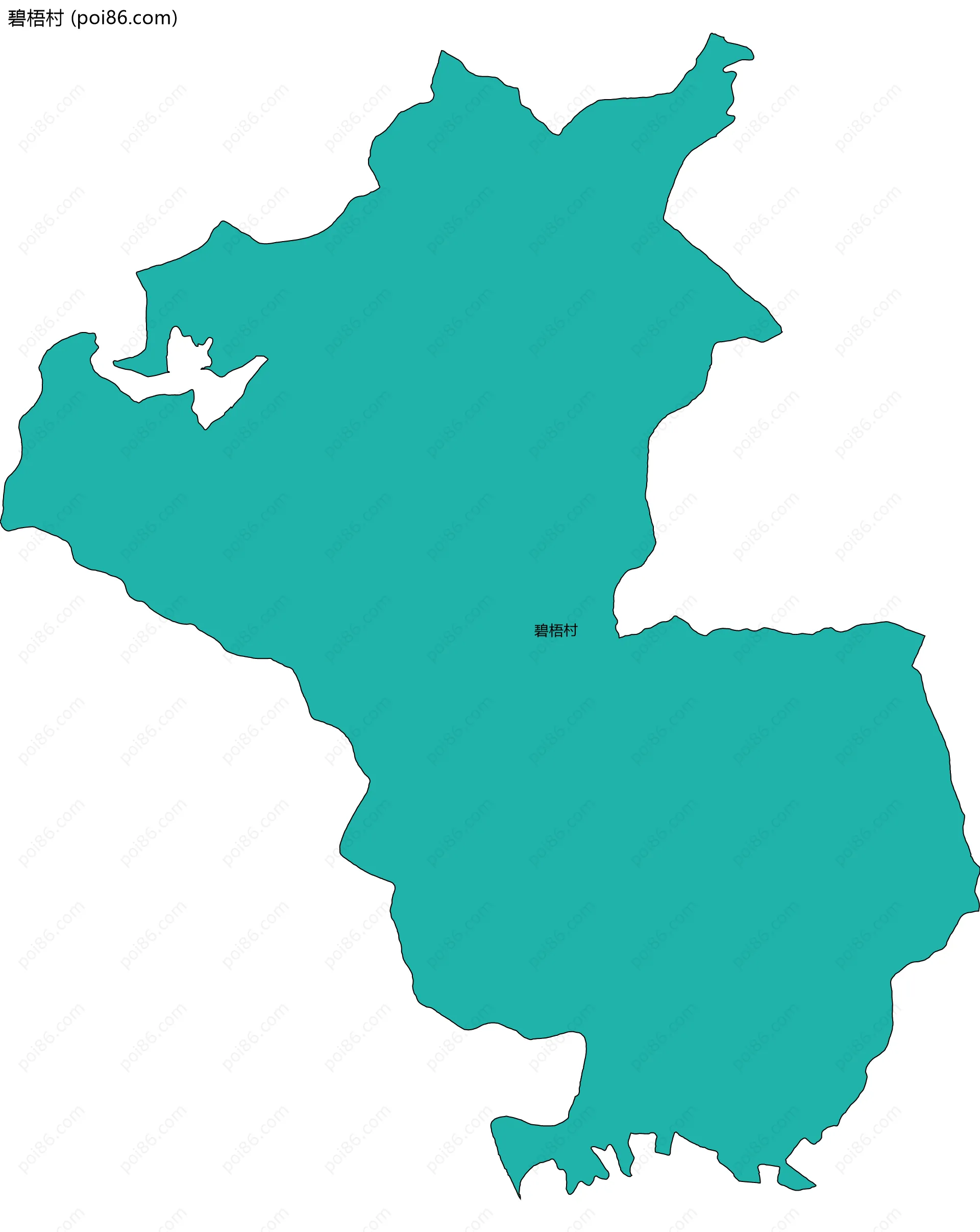 碧梧村边界地图