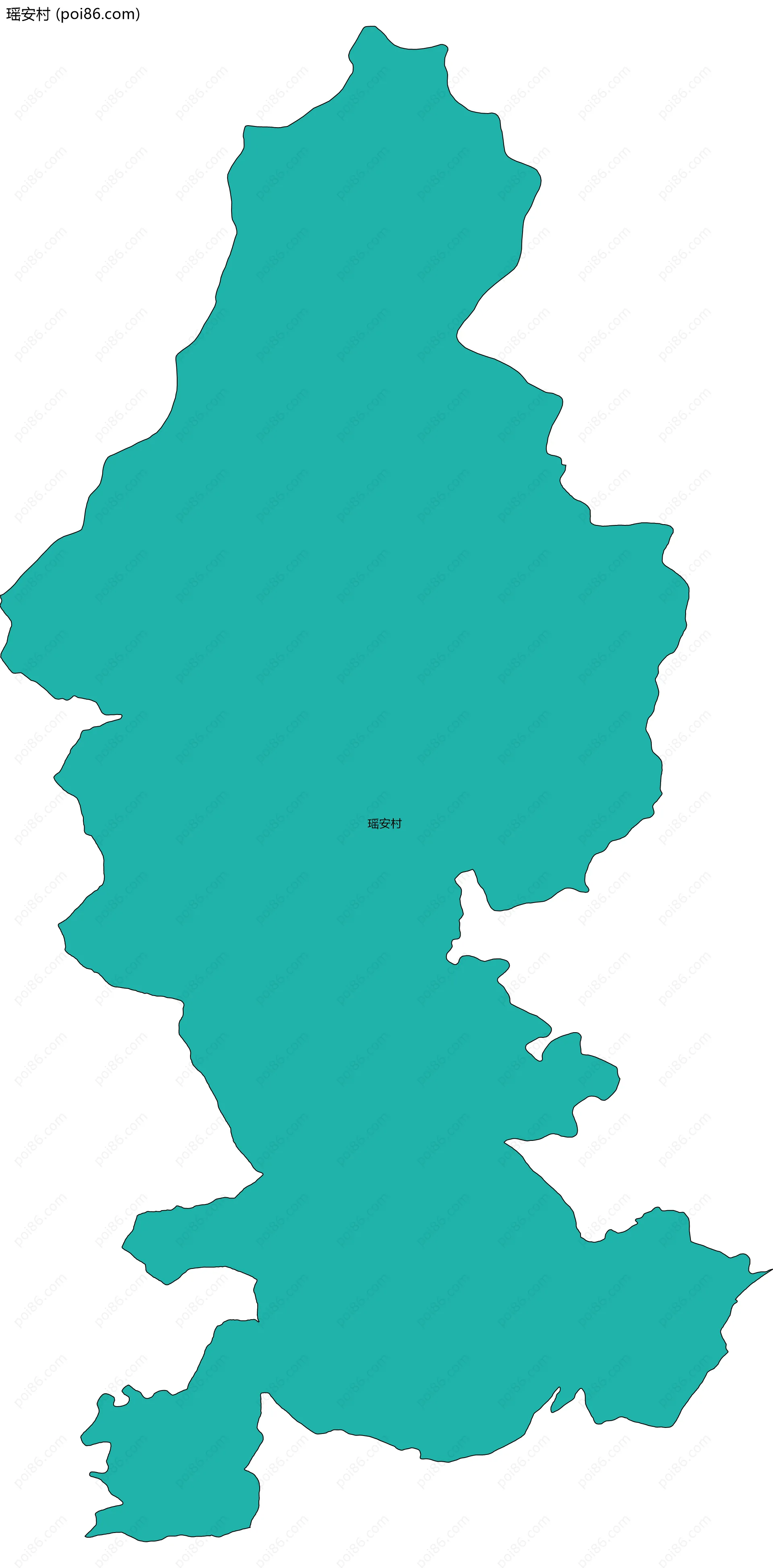 瑶安村边界地图