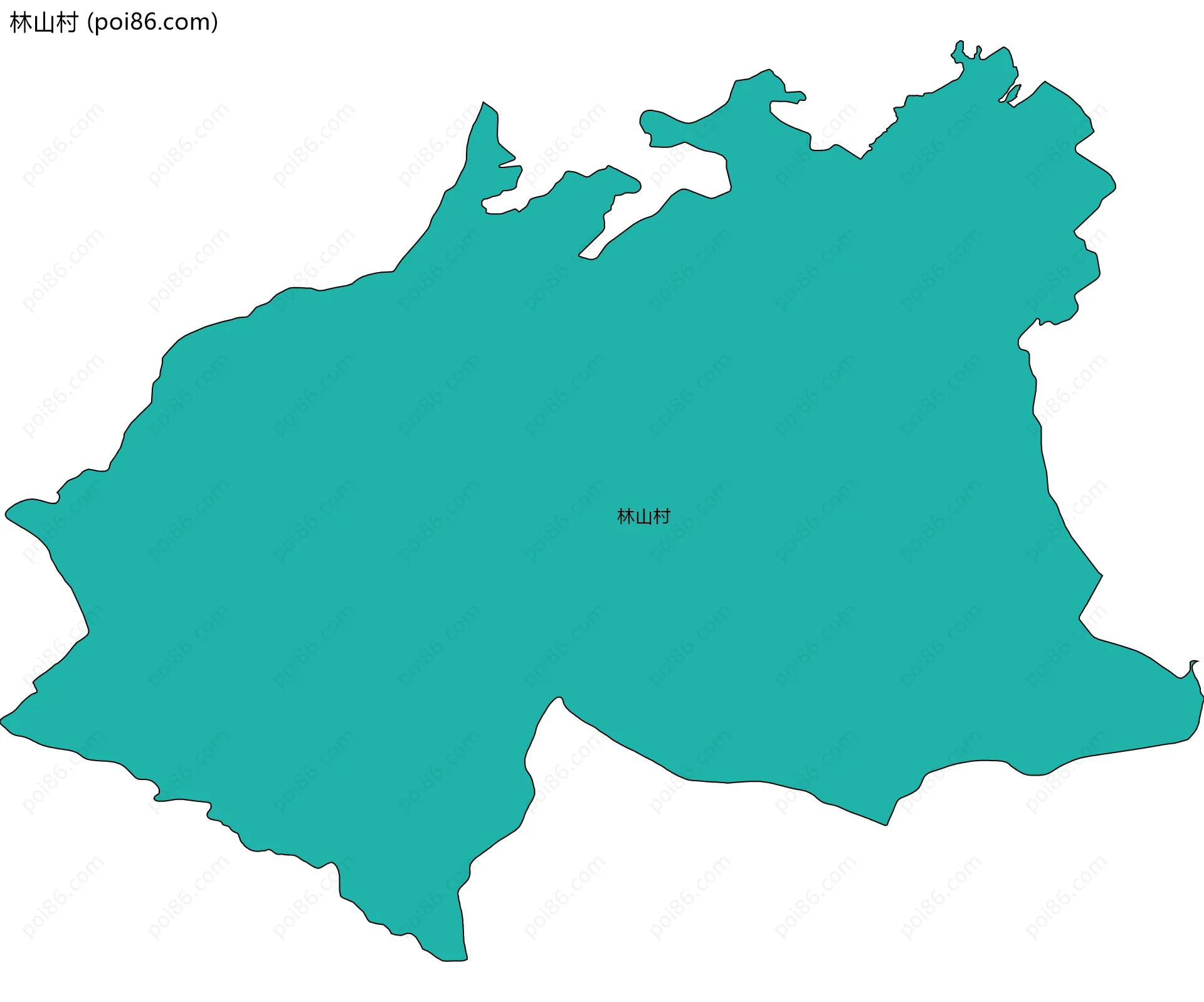 林山村边界地图