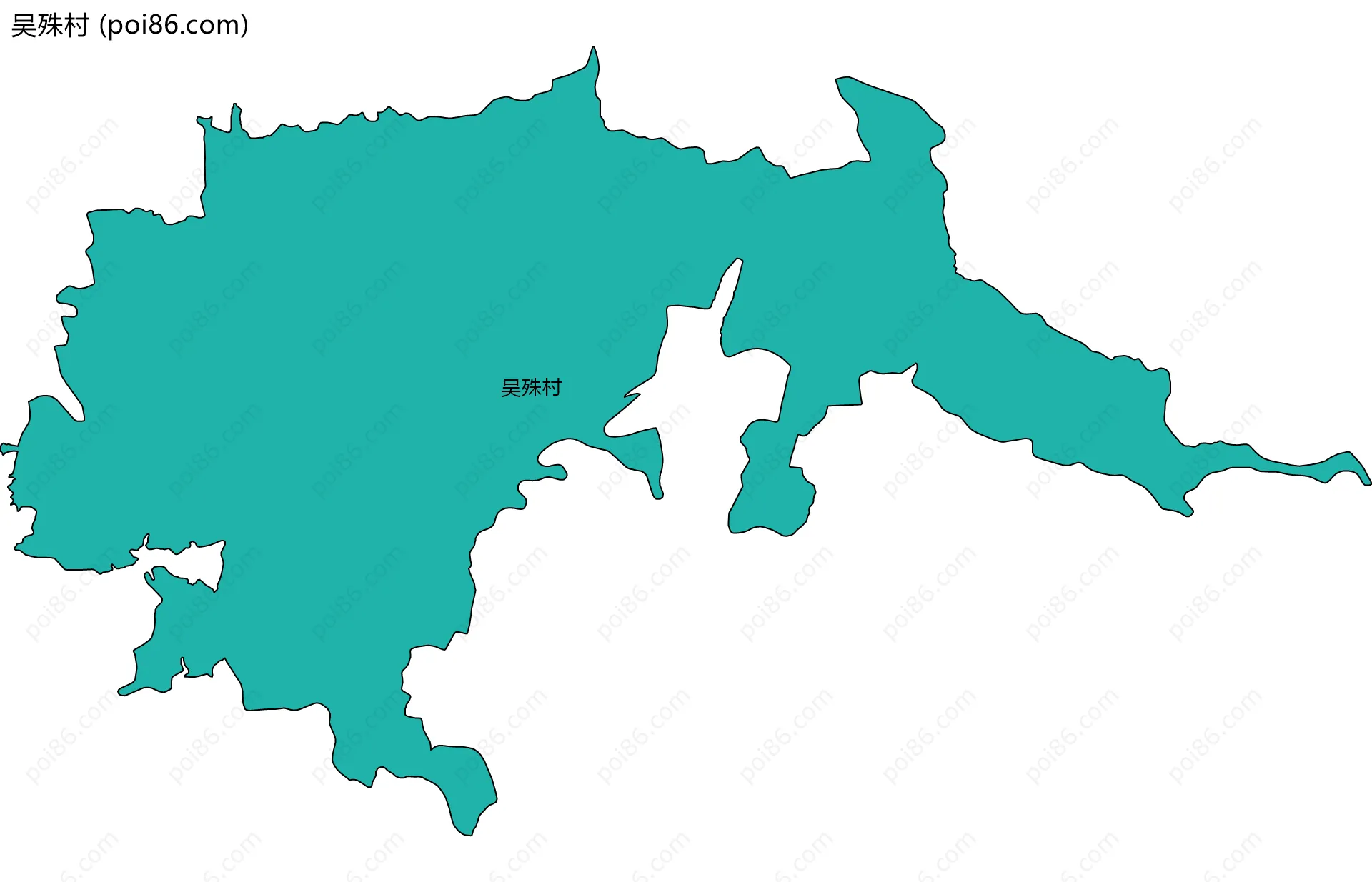 吴殊村边界地图