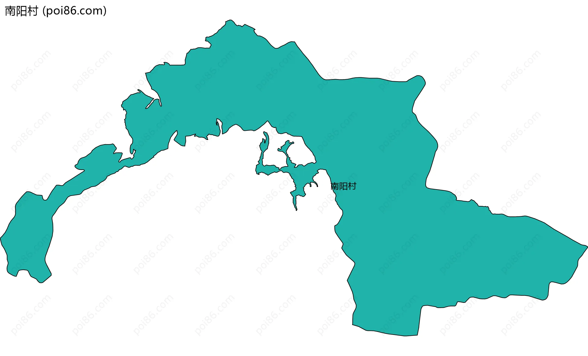 南阳村边界地图