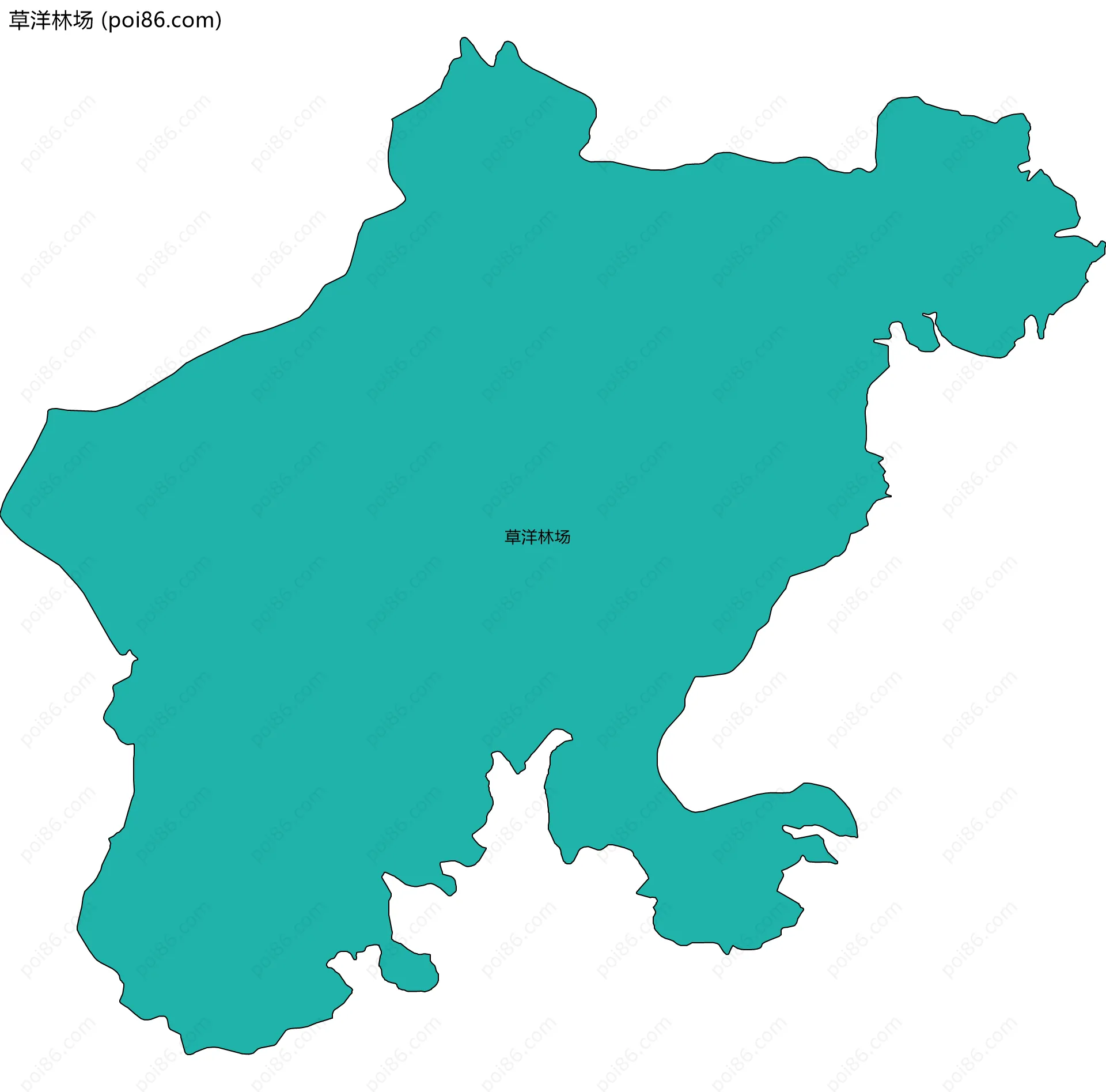 草洋林场边界地图