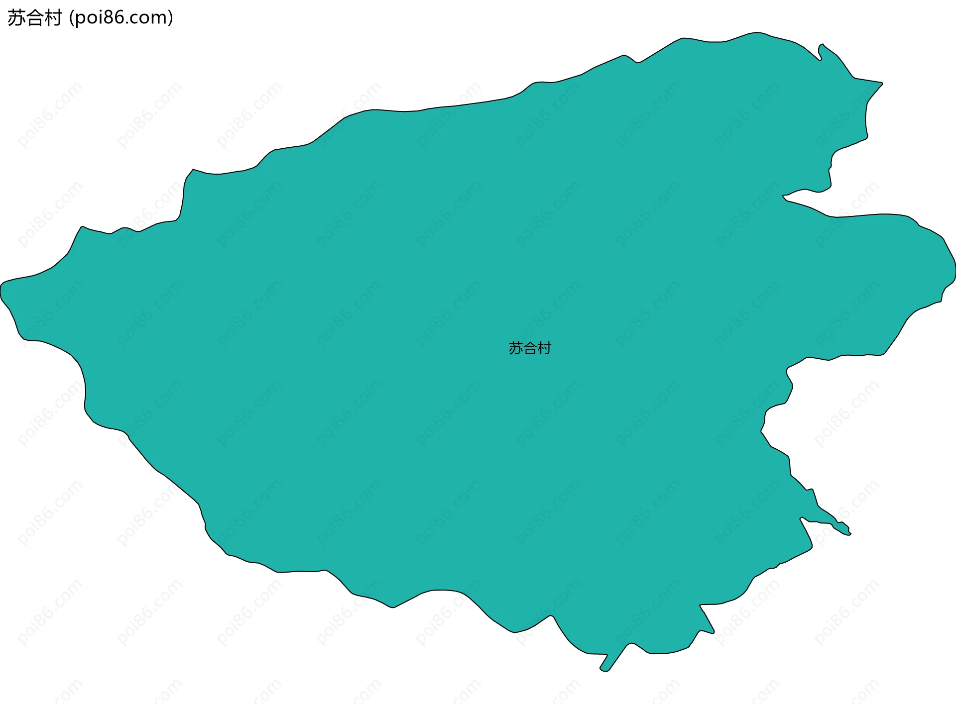 苏合村边界地图