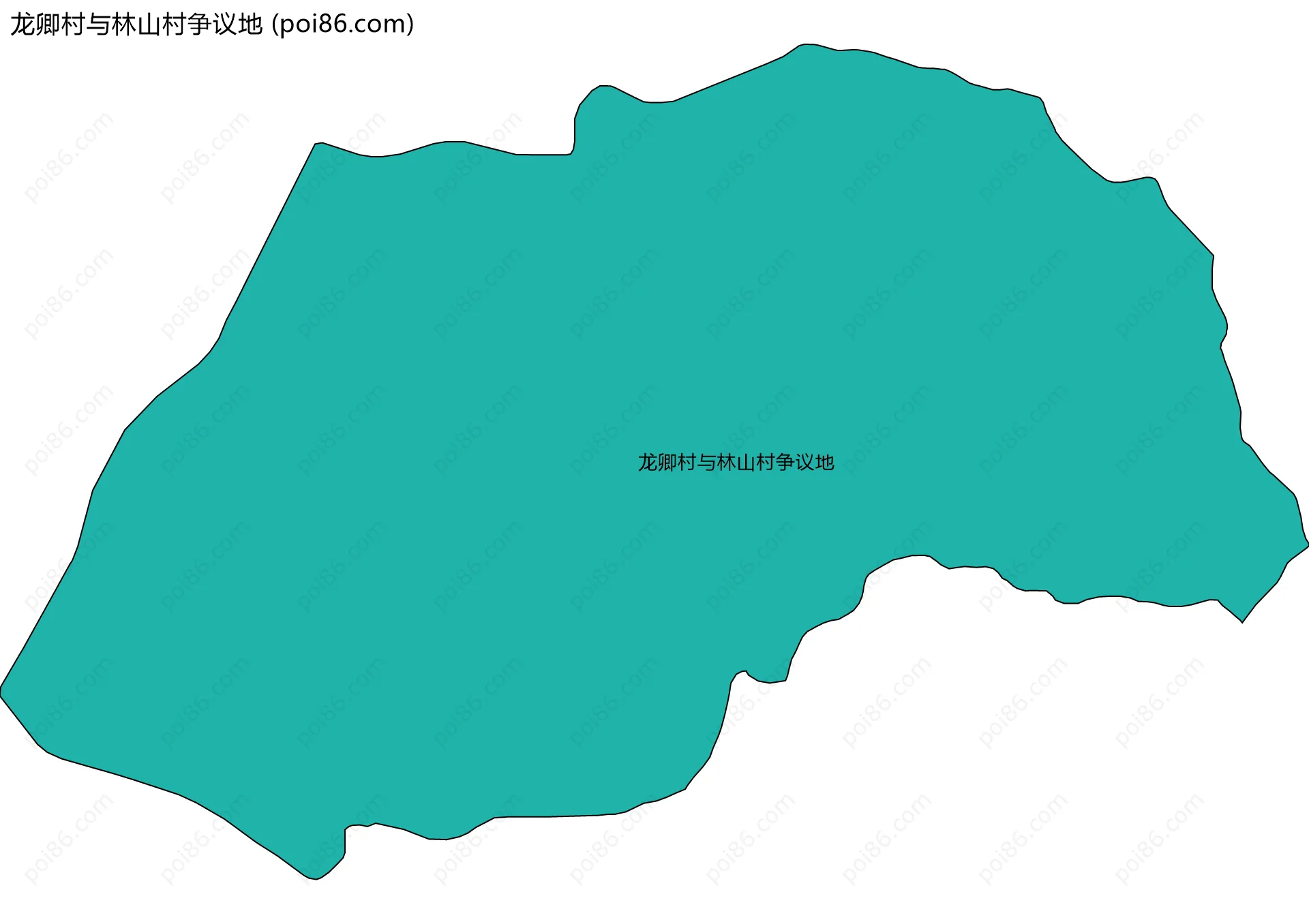 龙卿村与林山村争议地边界地图