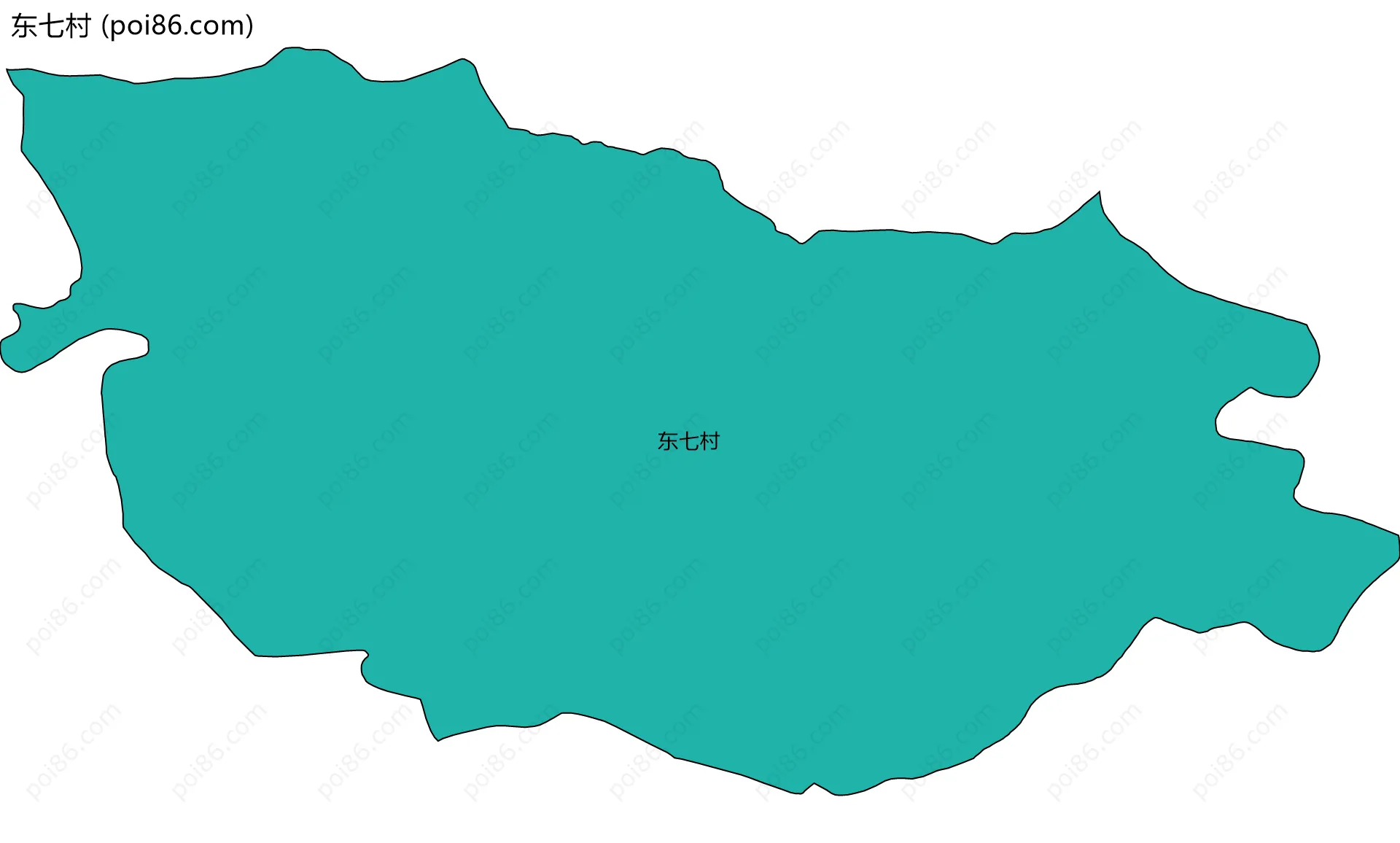 东七村边界地图