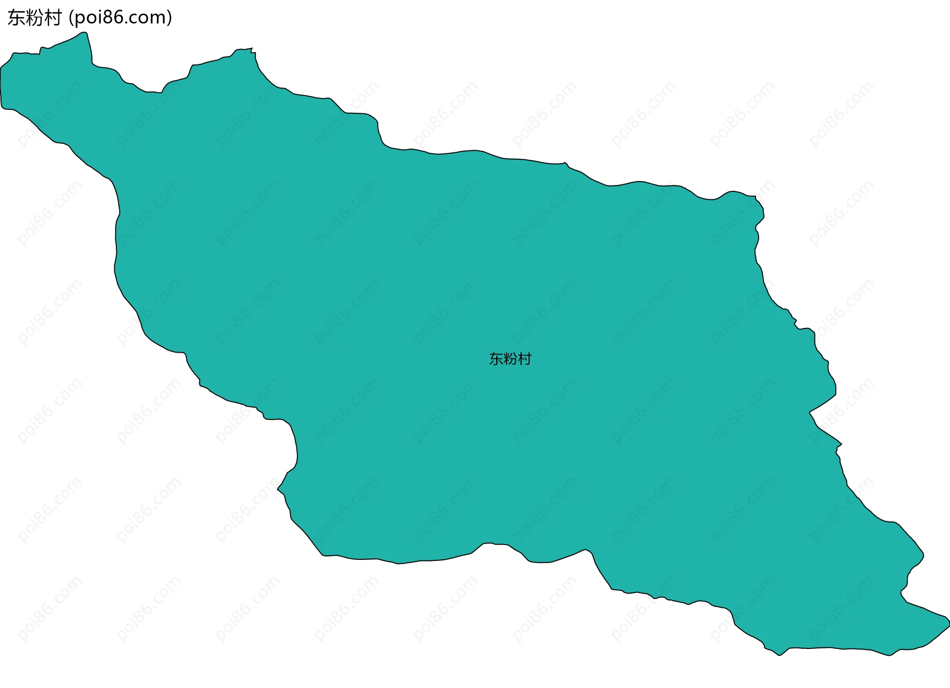 东粉村边界地图