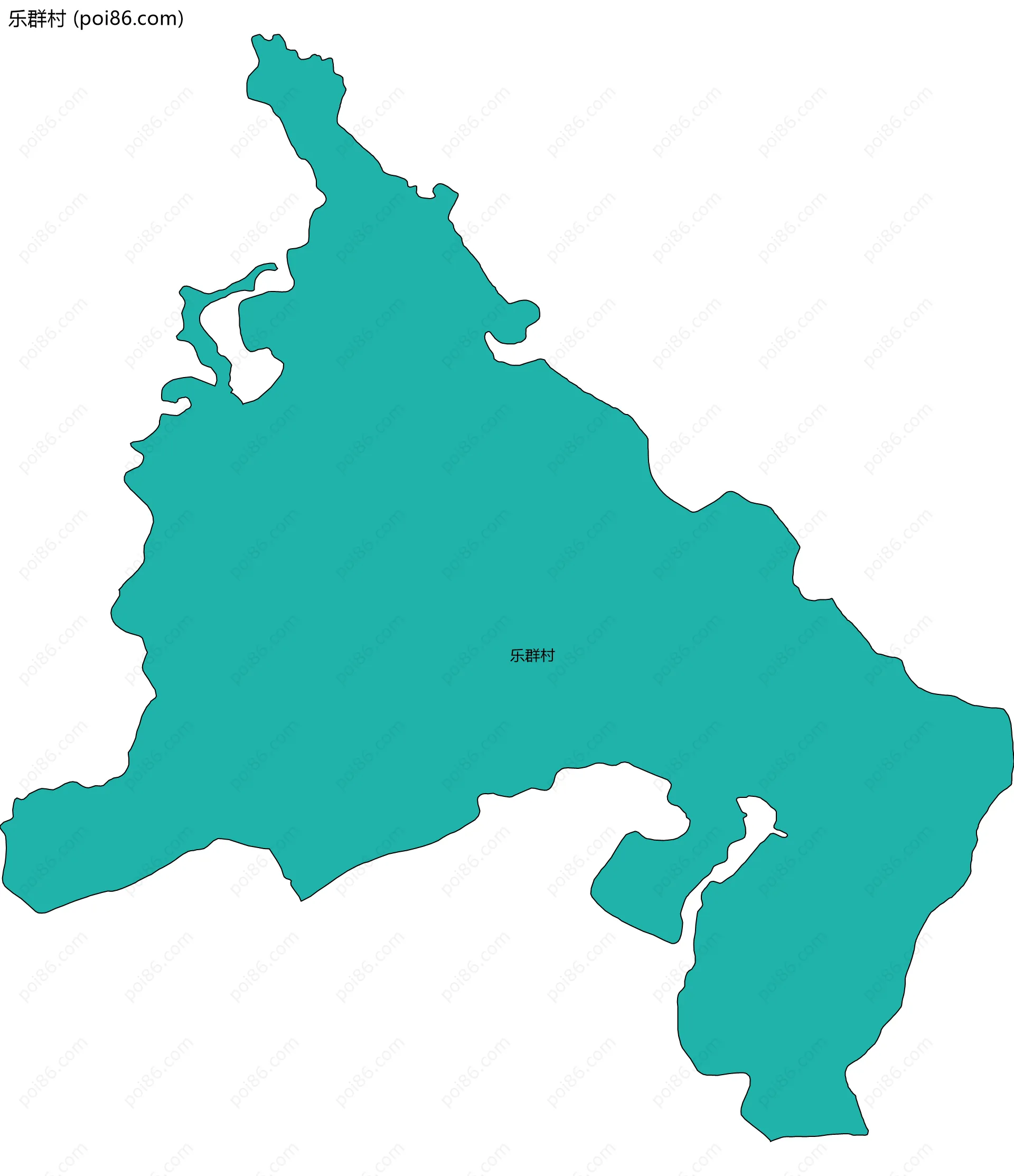 乐群村边界地图