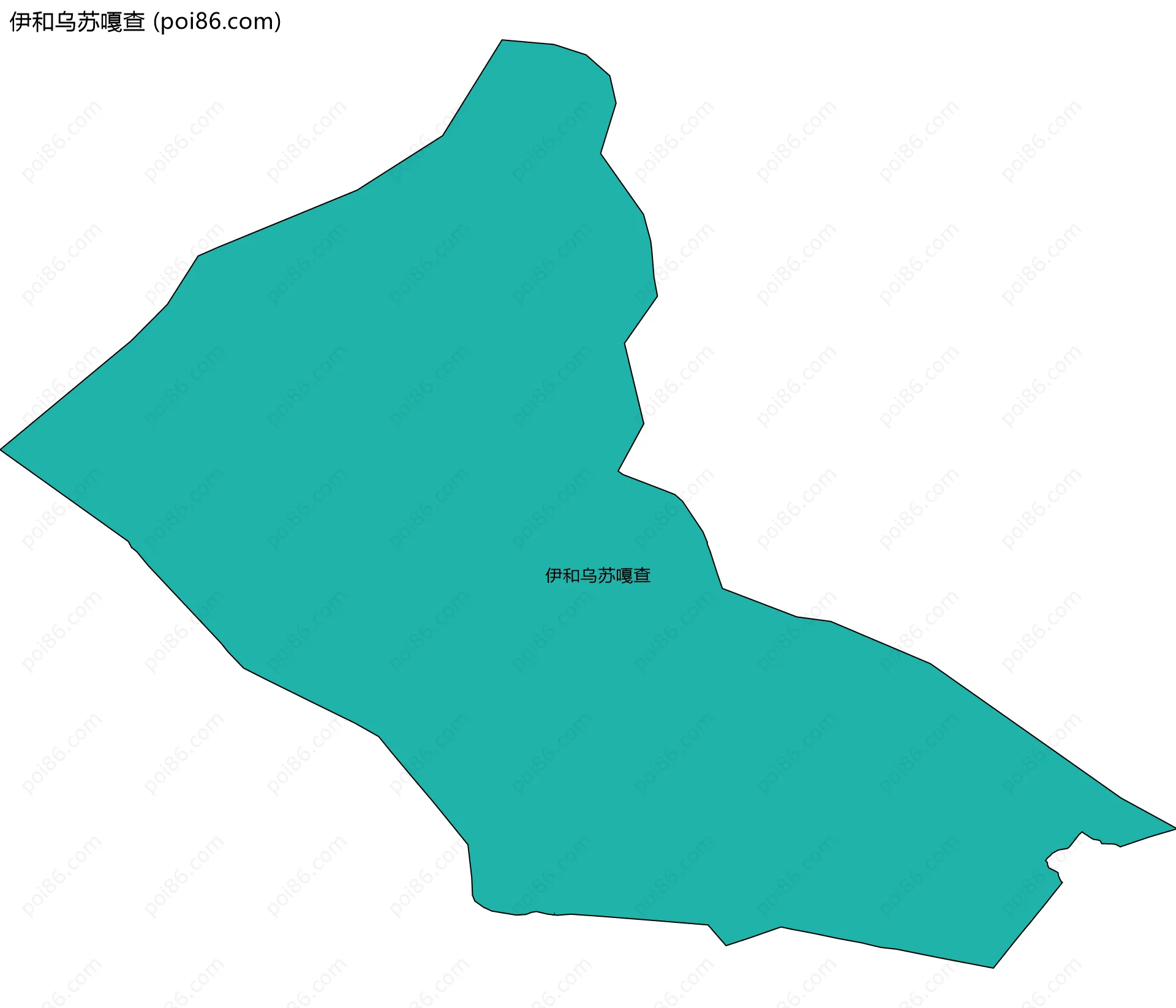 伊和乌苏嘎查边界地图