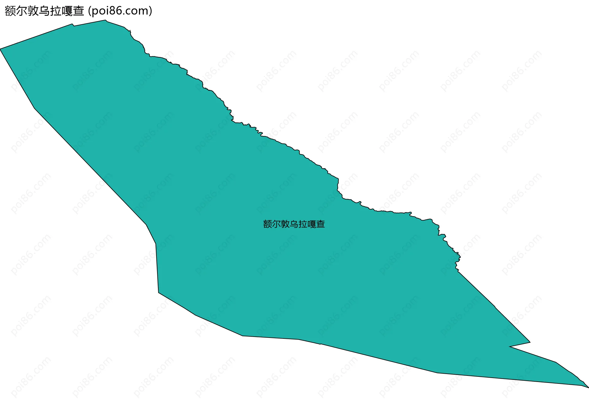 额尔敦乌拉嘎查边界地图