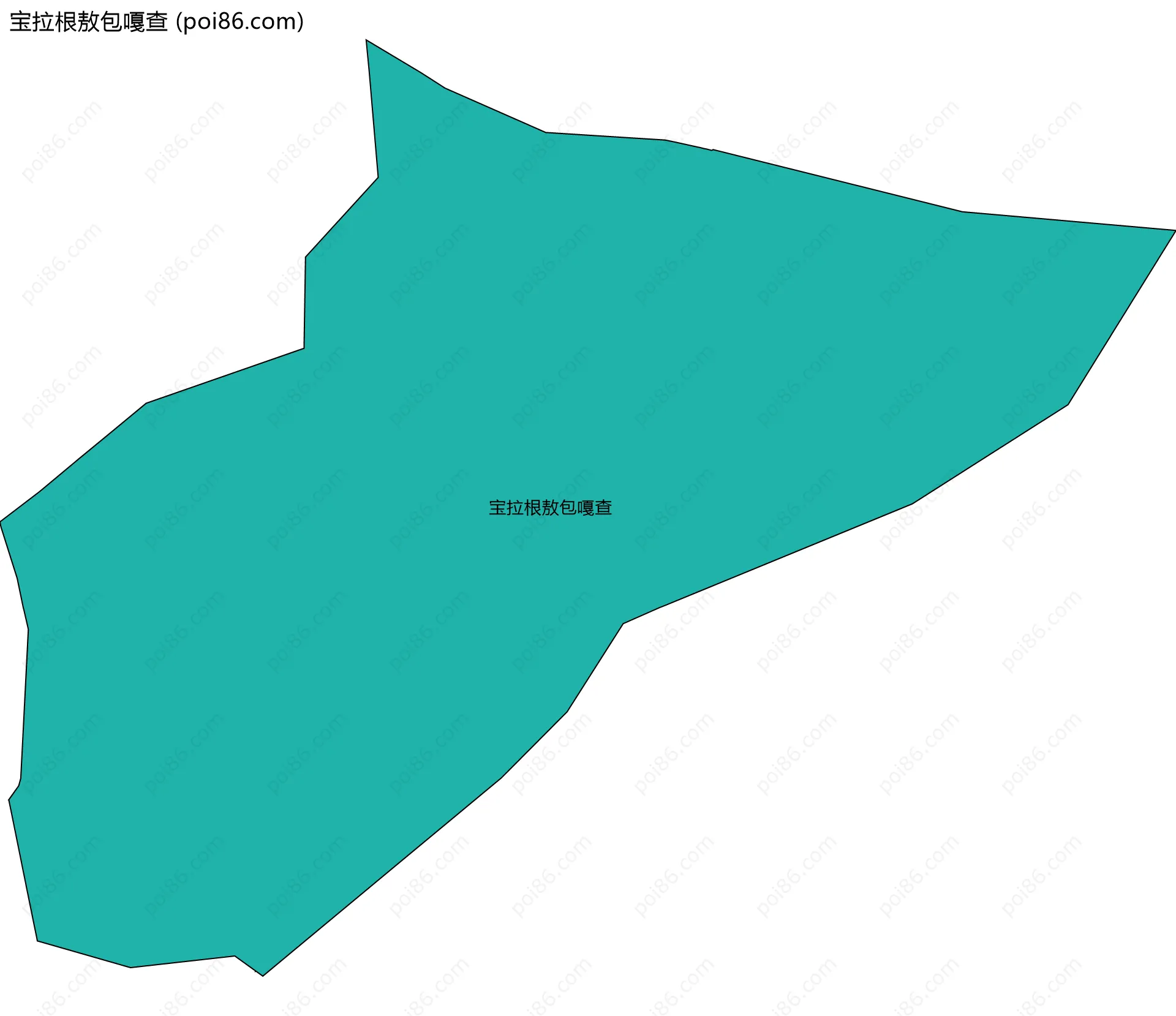 宝拉根敖包嘎查边界地图