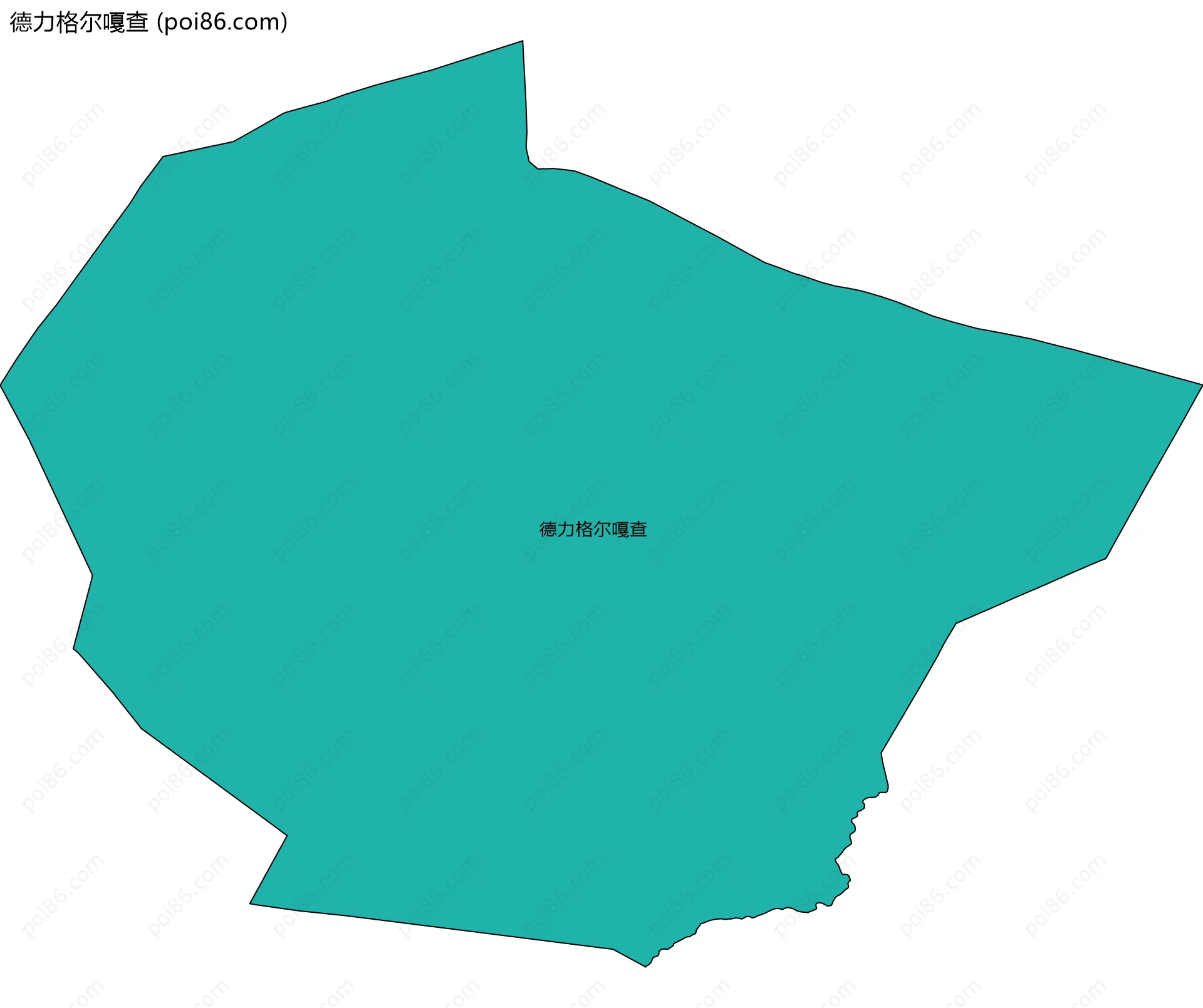 德力格尔嘎查边界地图