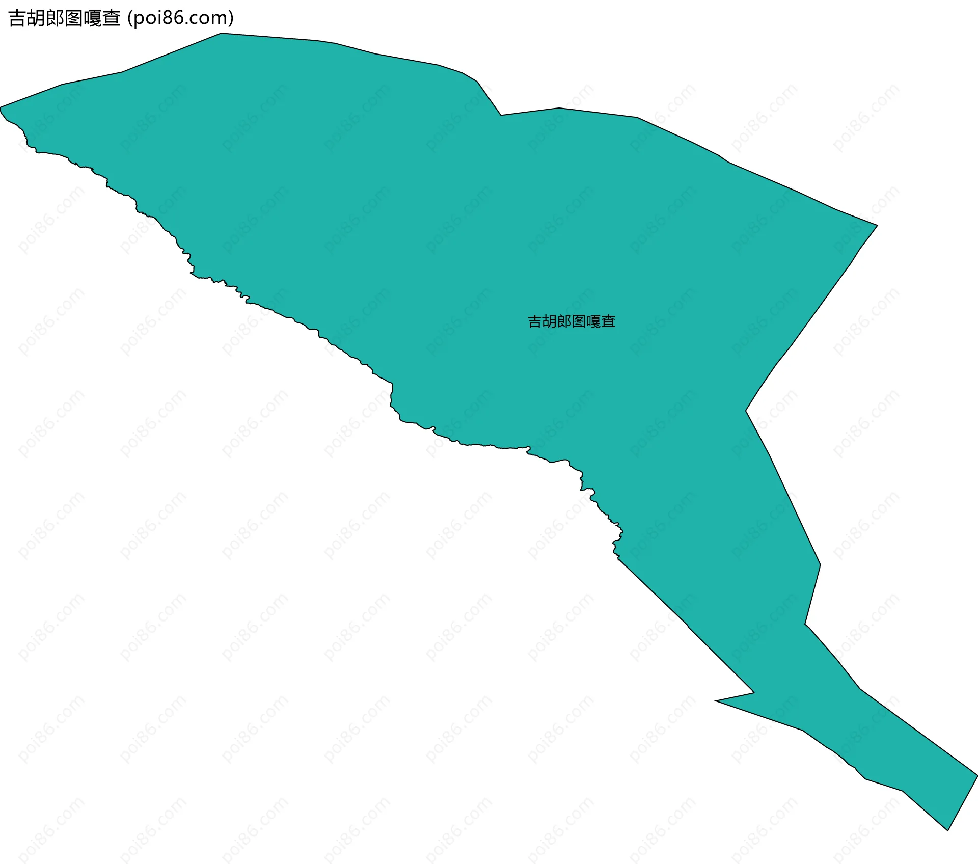 吉胡郎图嘎查边界地图