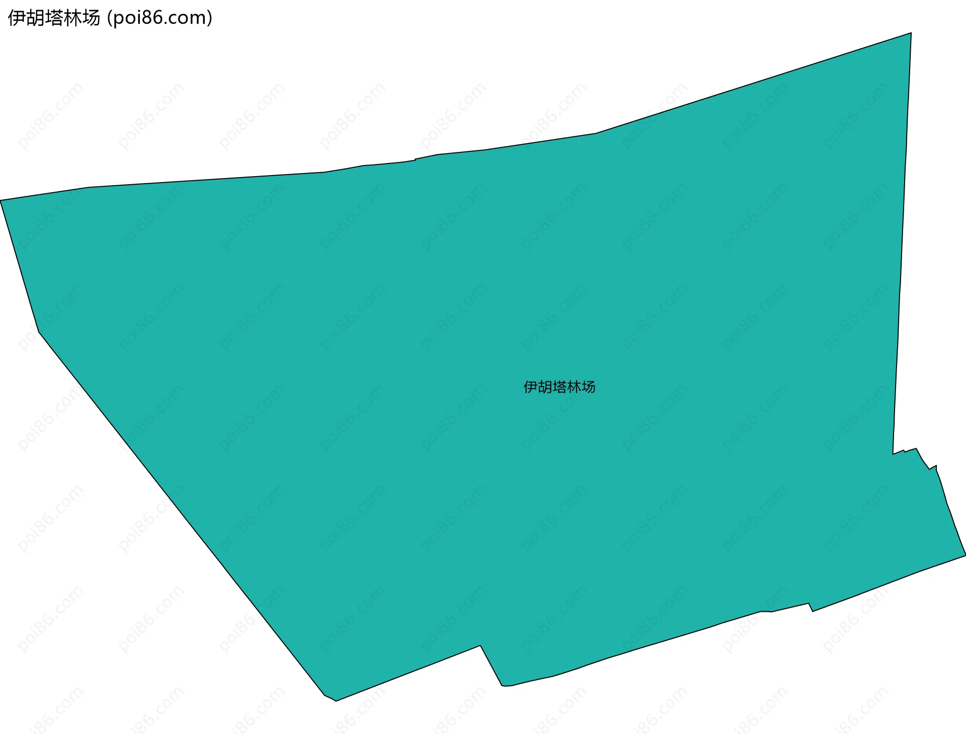 伊胡塔林场边界地图(五级行政区划)