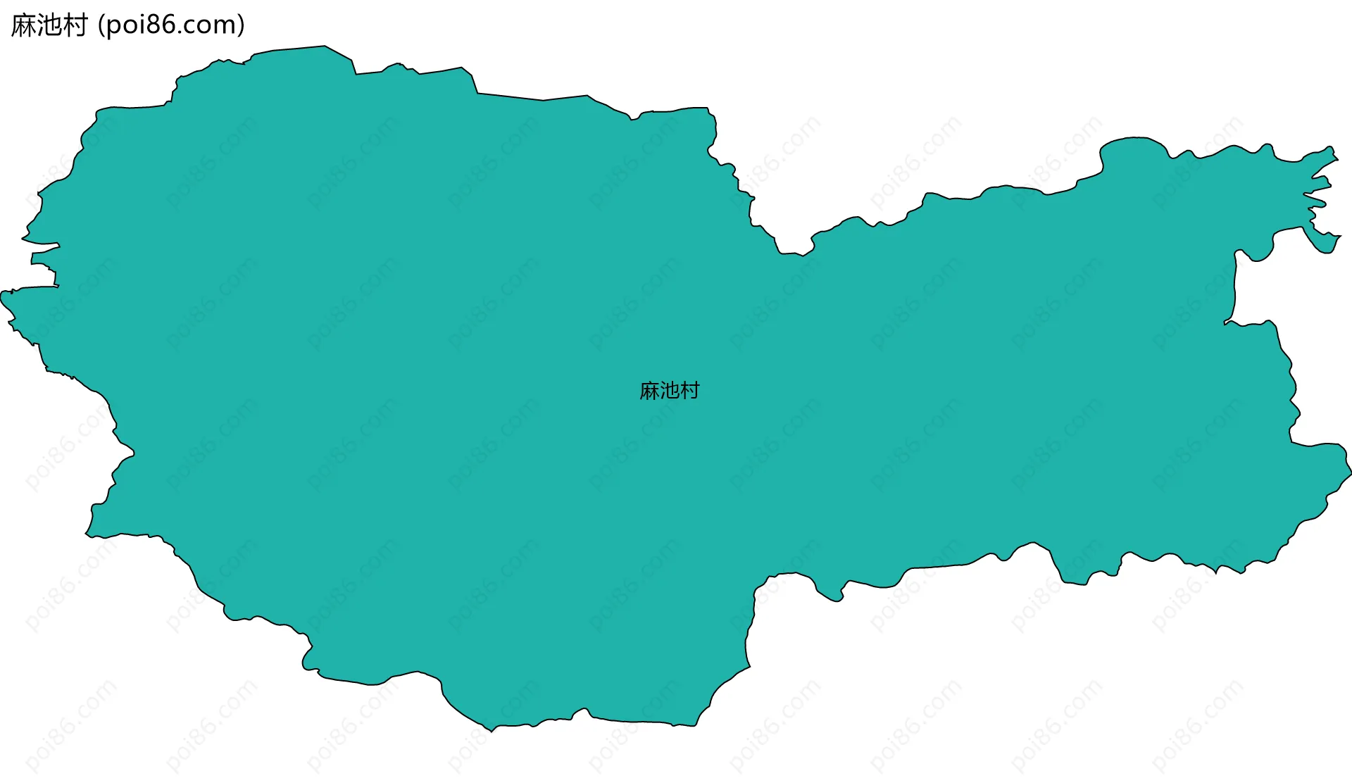 麻池村边界地图