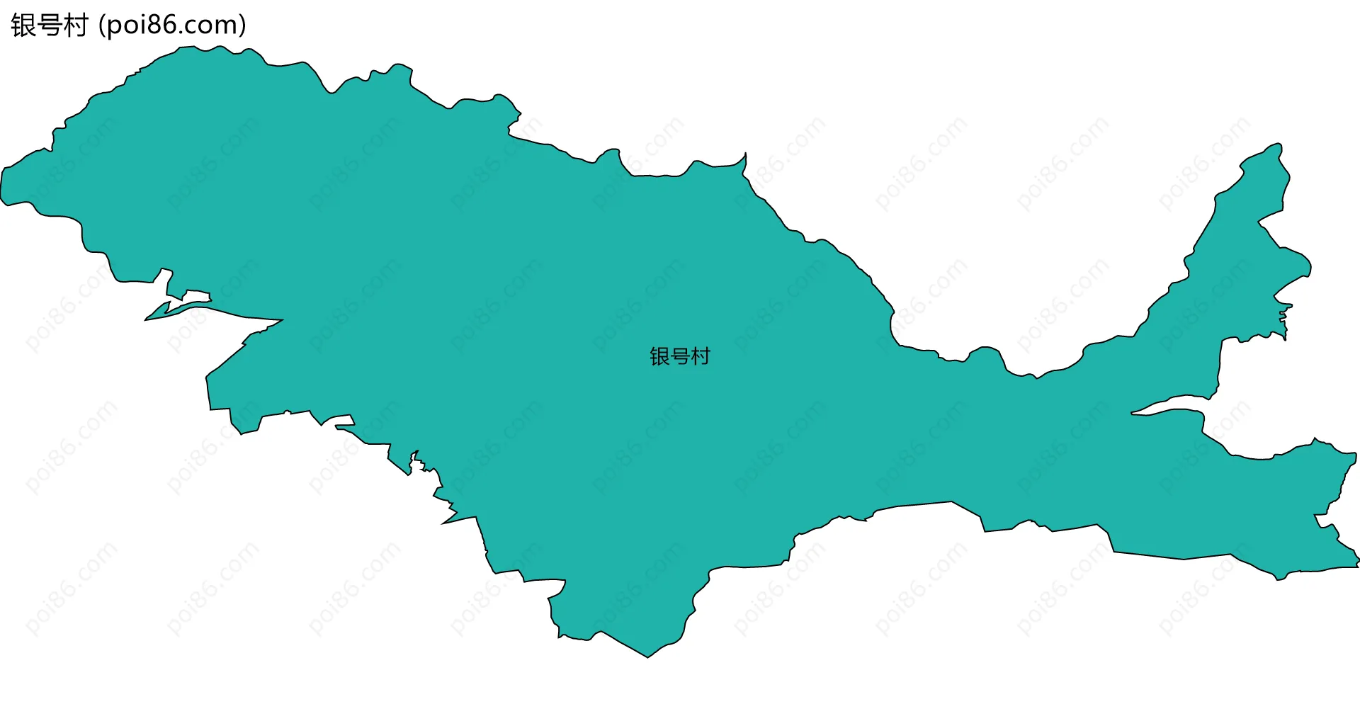 银号村边界地图