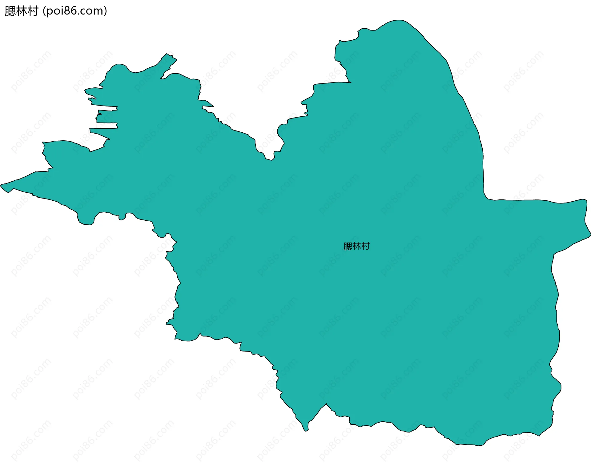 腮林村边界地图