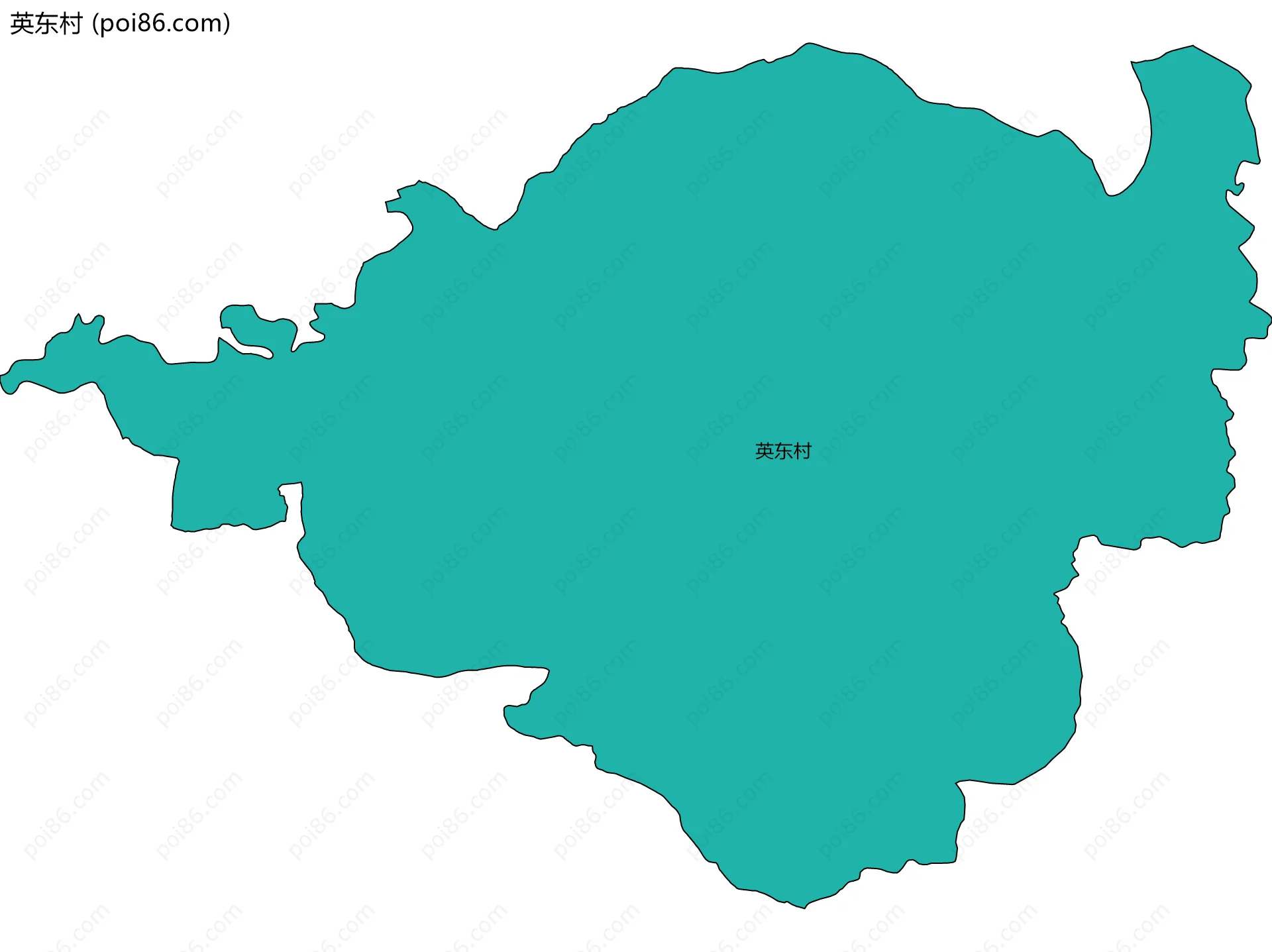 英东村边界地图