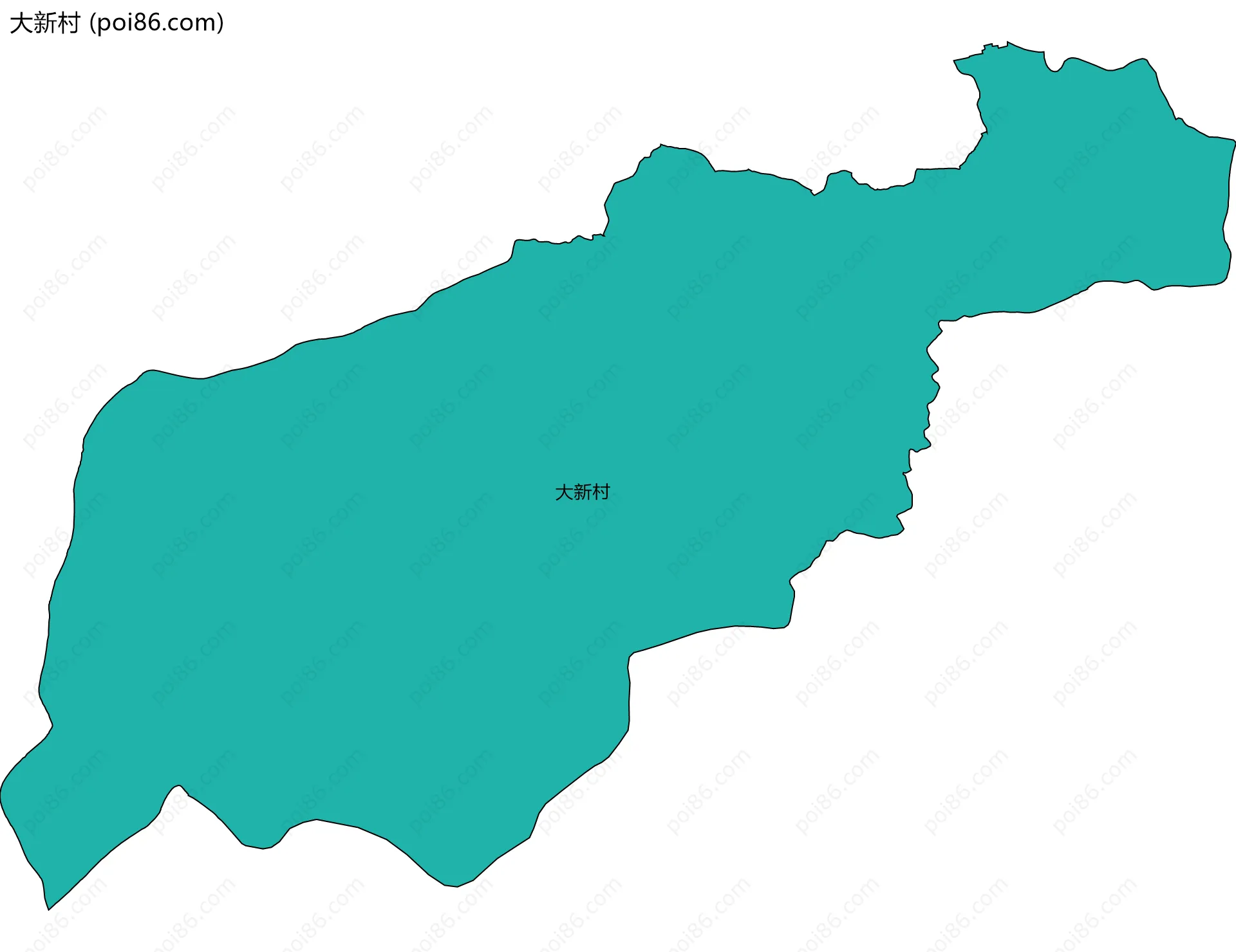 大新村边界地图