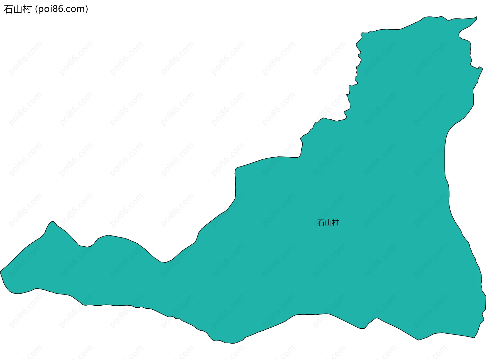 石山村边界地图