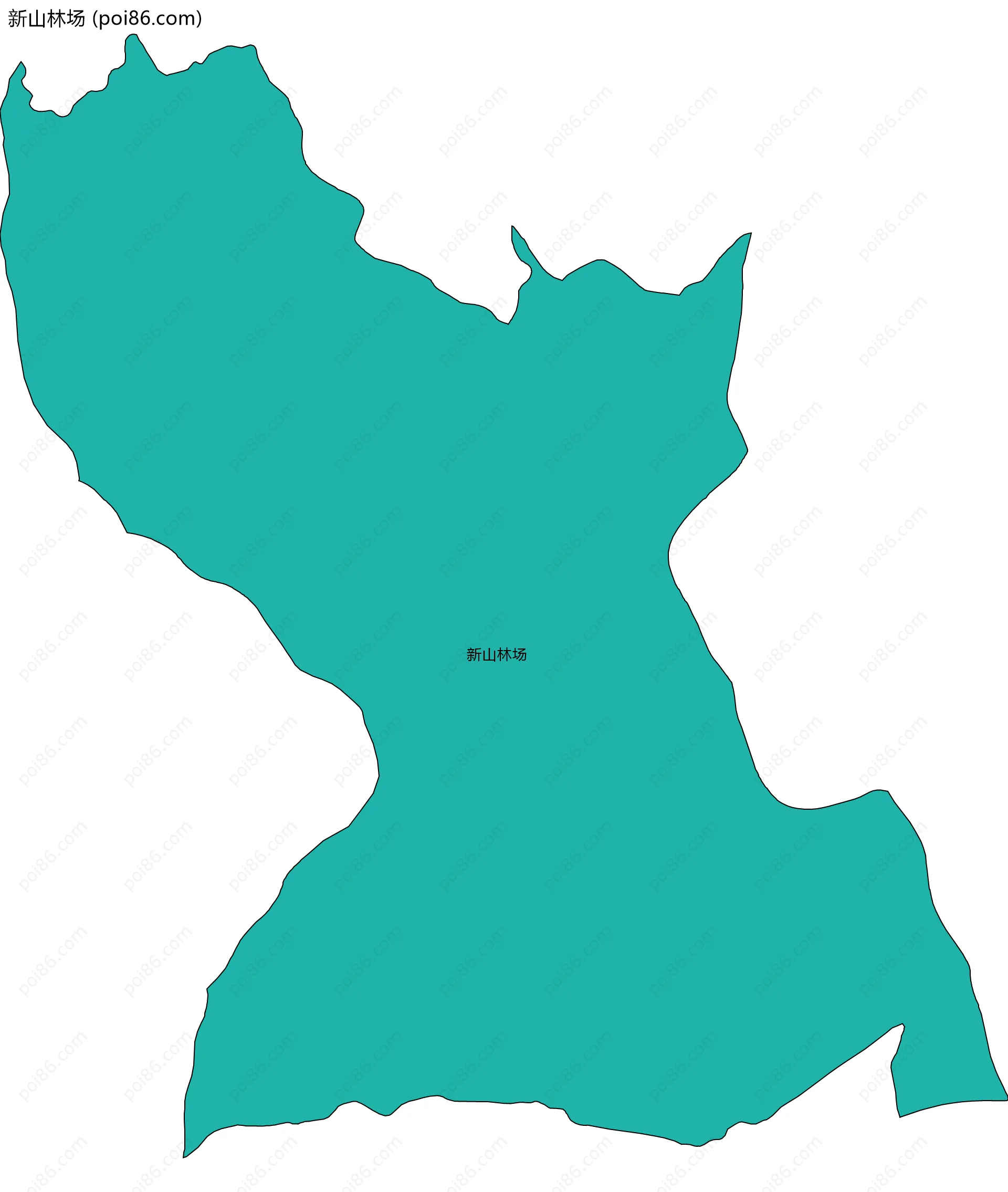 新山林场边界地图