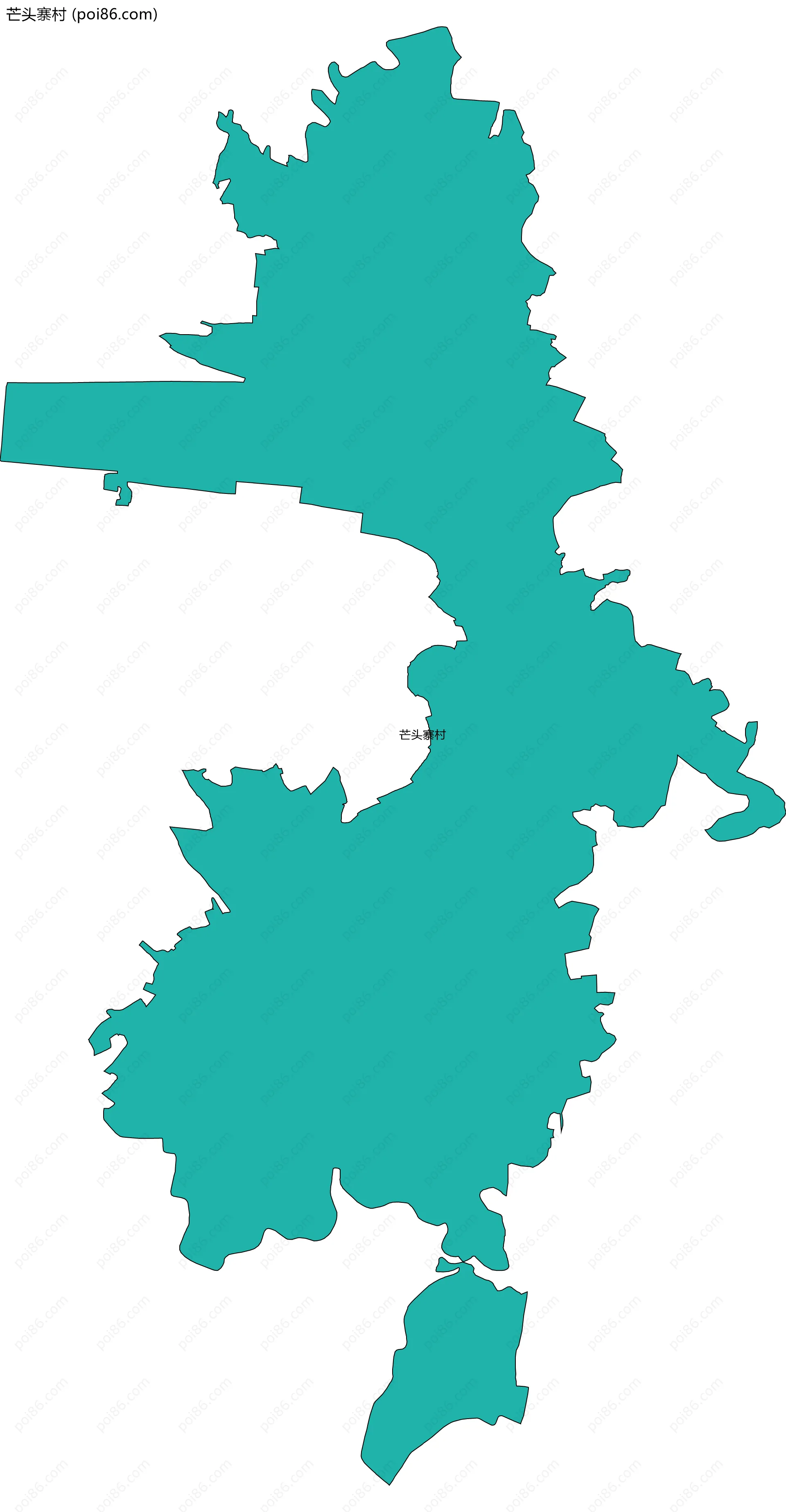 芒头寨村边界地图