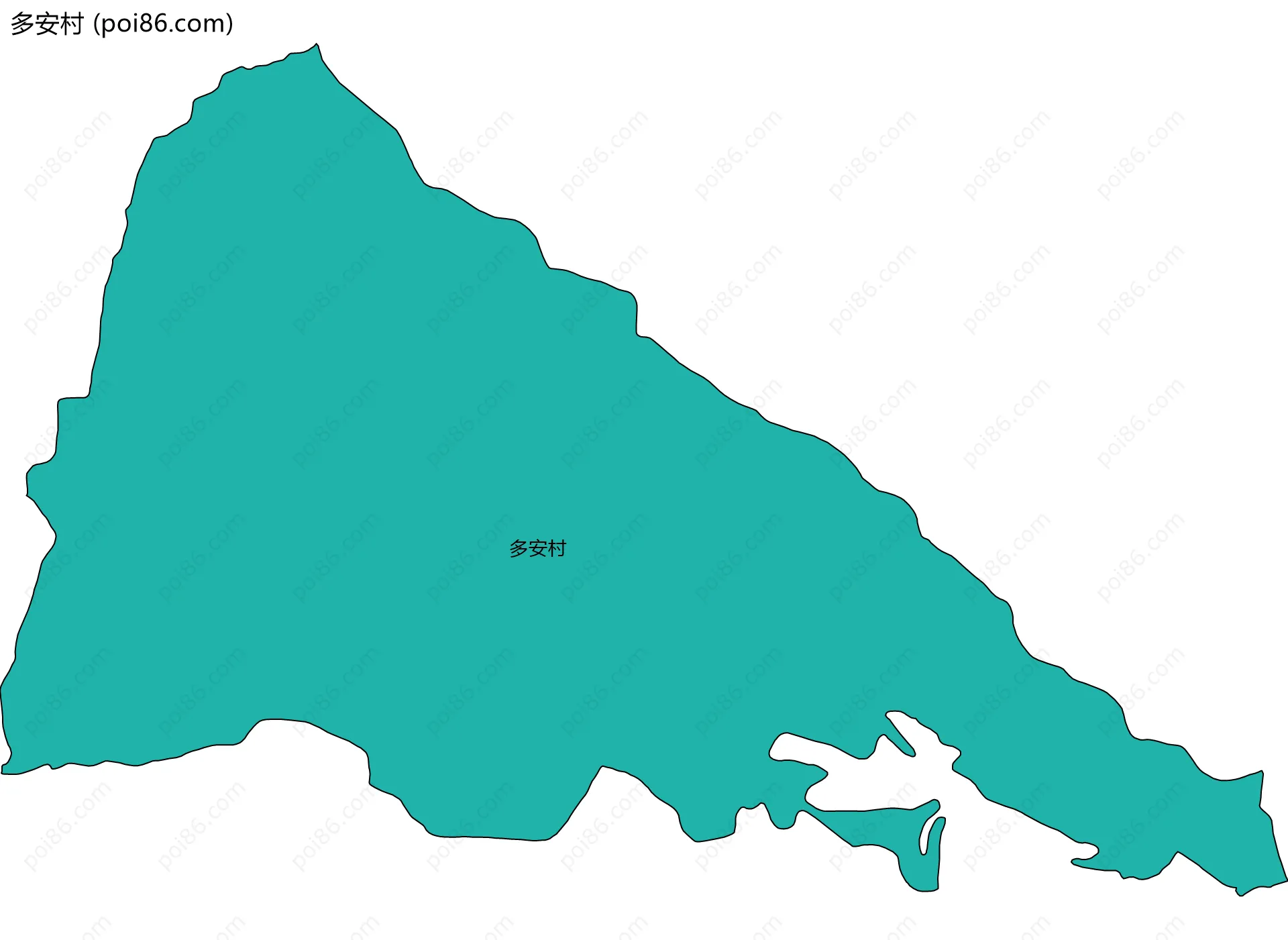 多安村边界地图