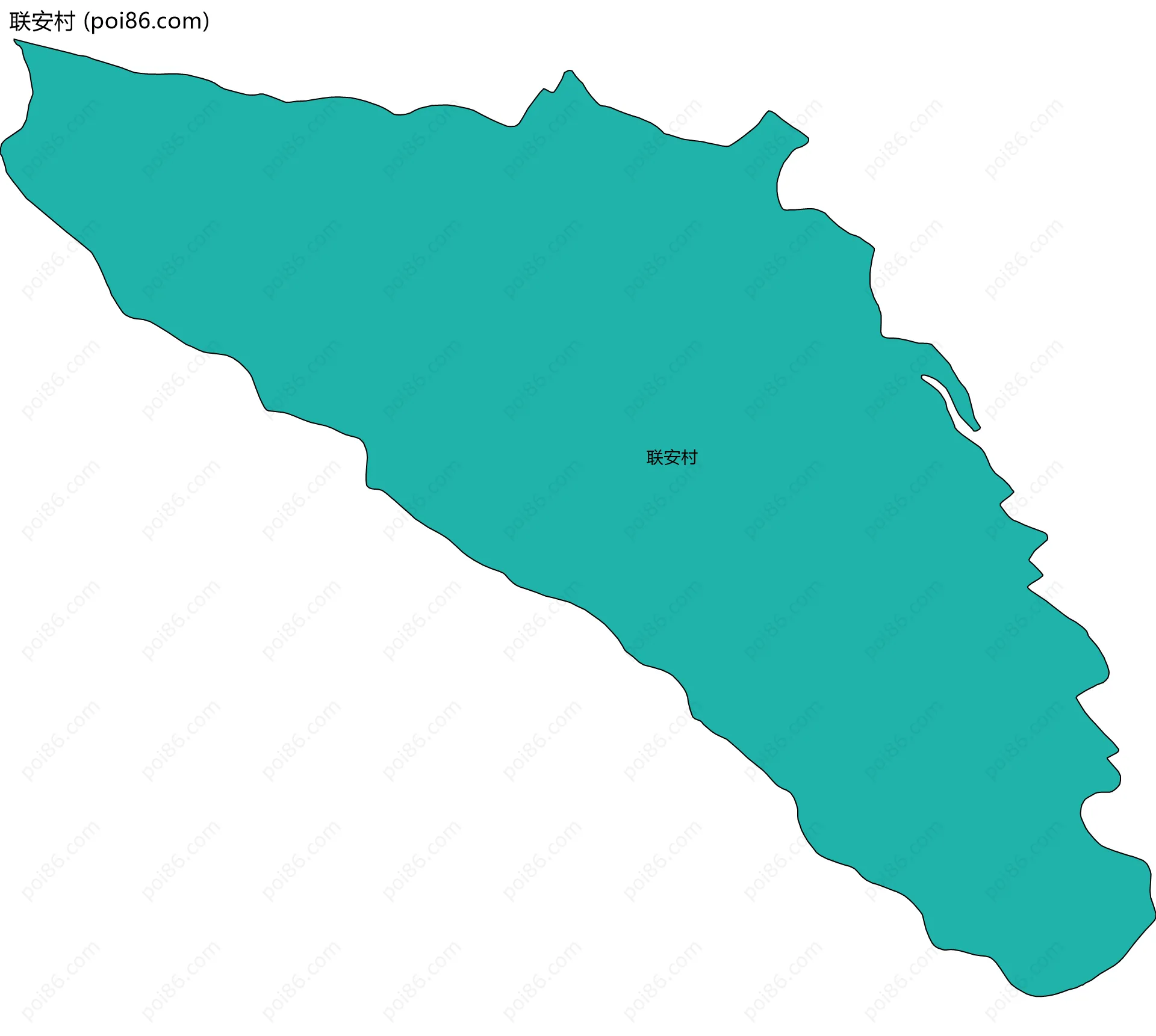 联安村边界地图