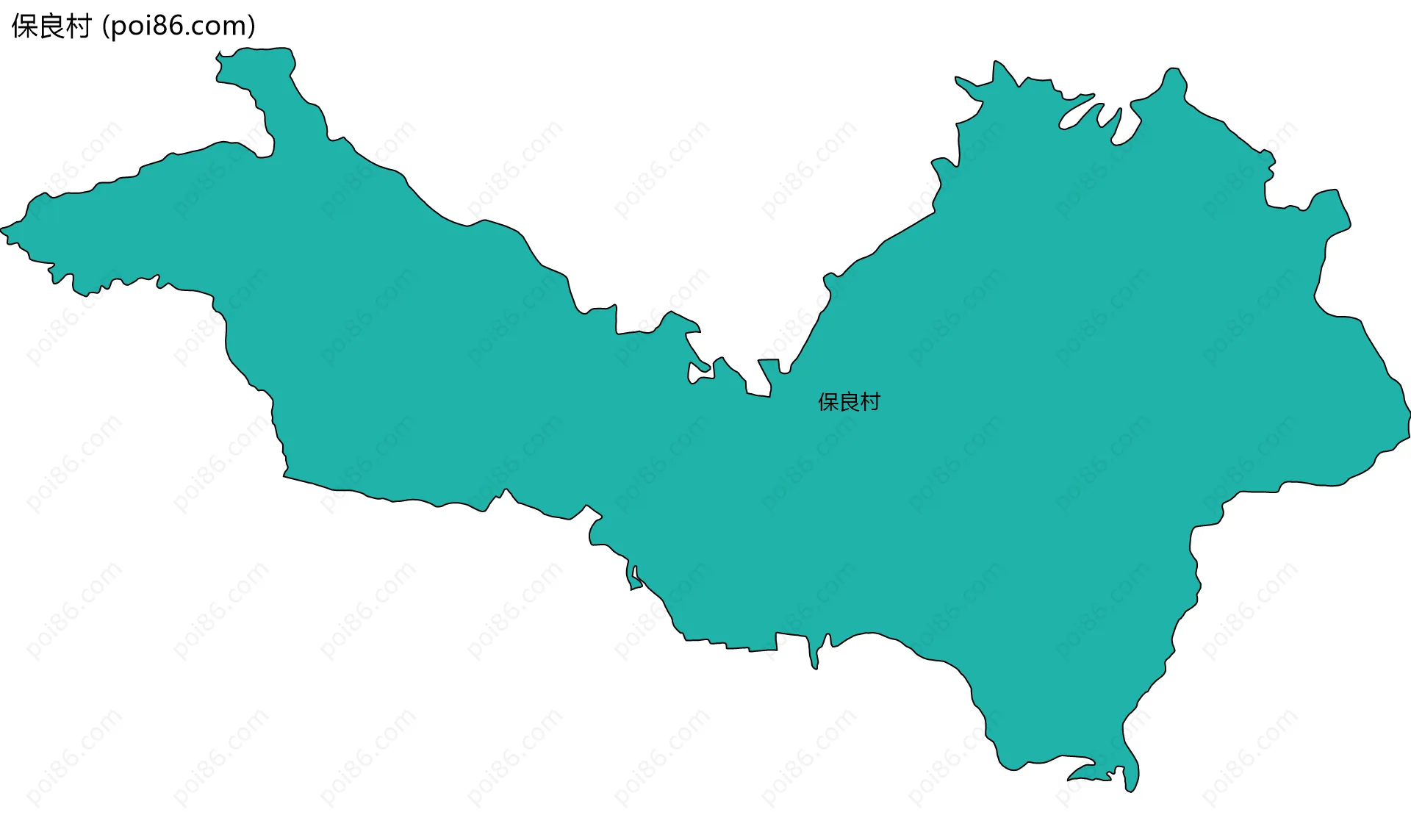 保良村边界地图