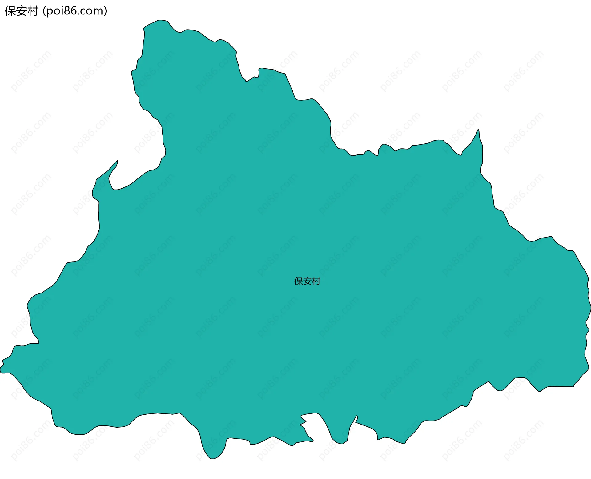保安村边界地图