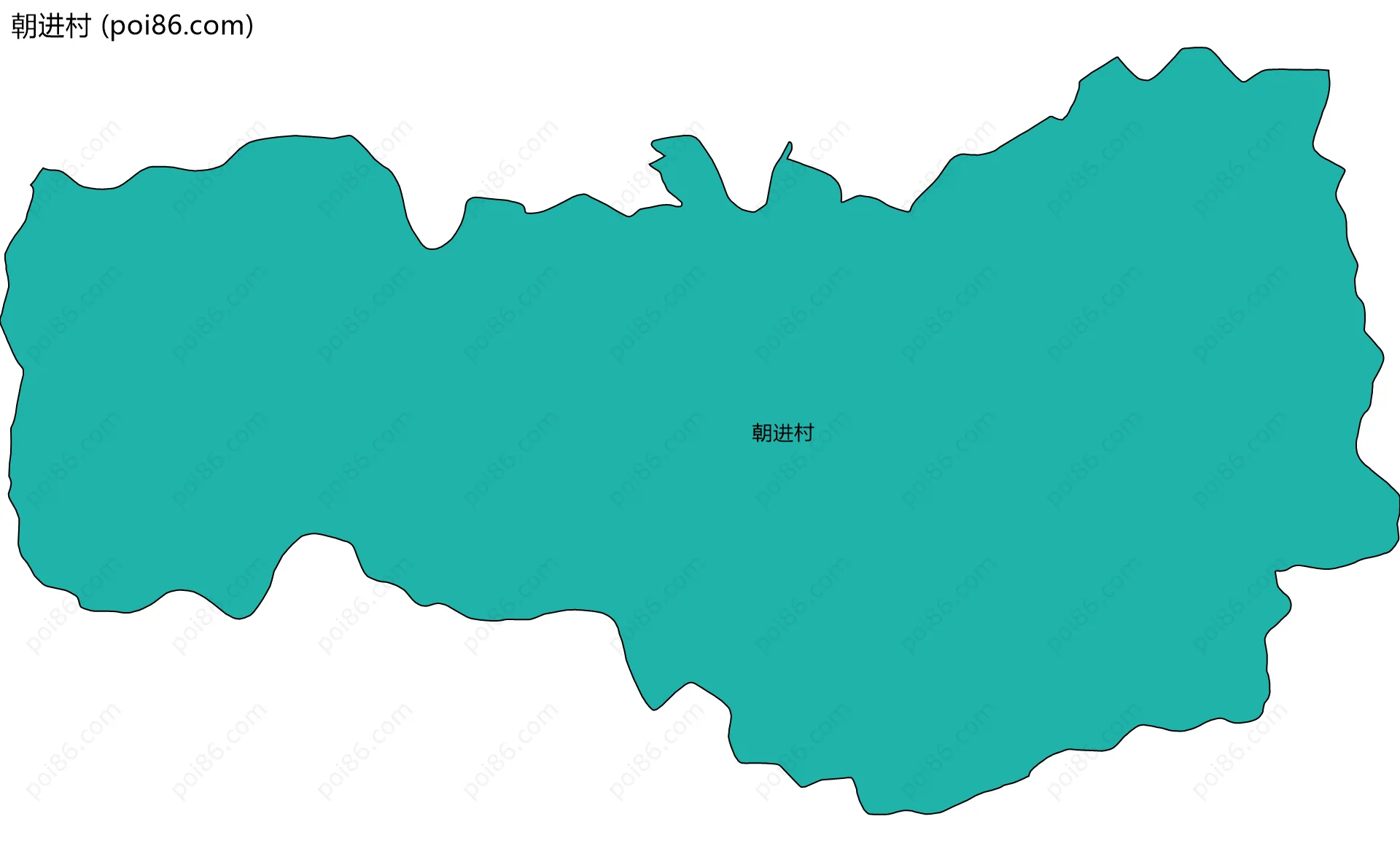 朝进村边界地图
