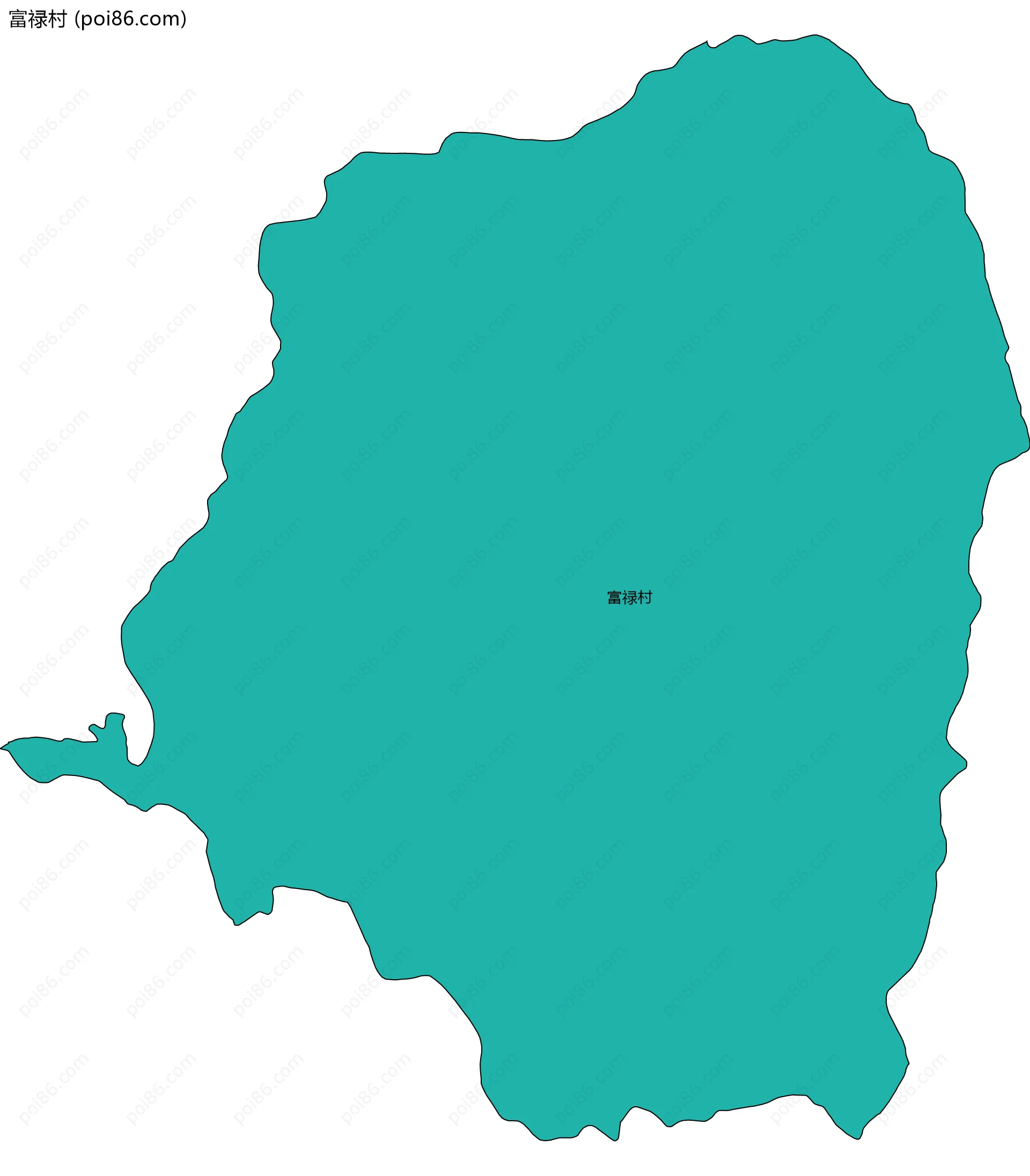 富禄村边界地图
