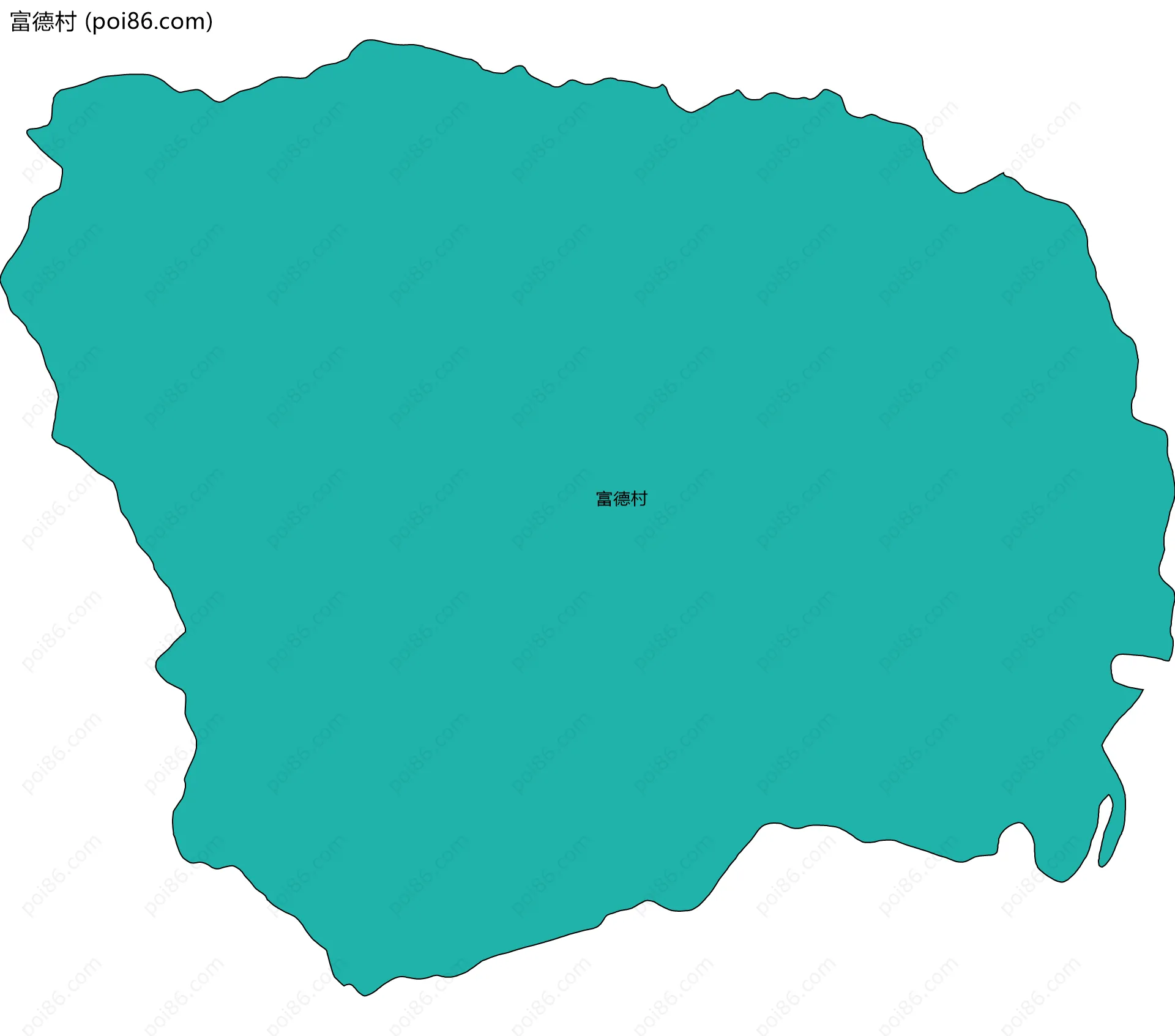 富德村边界地图