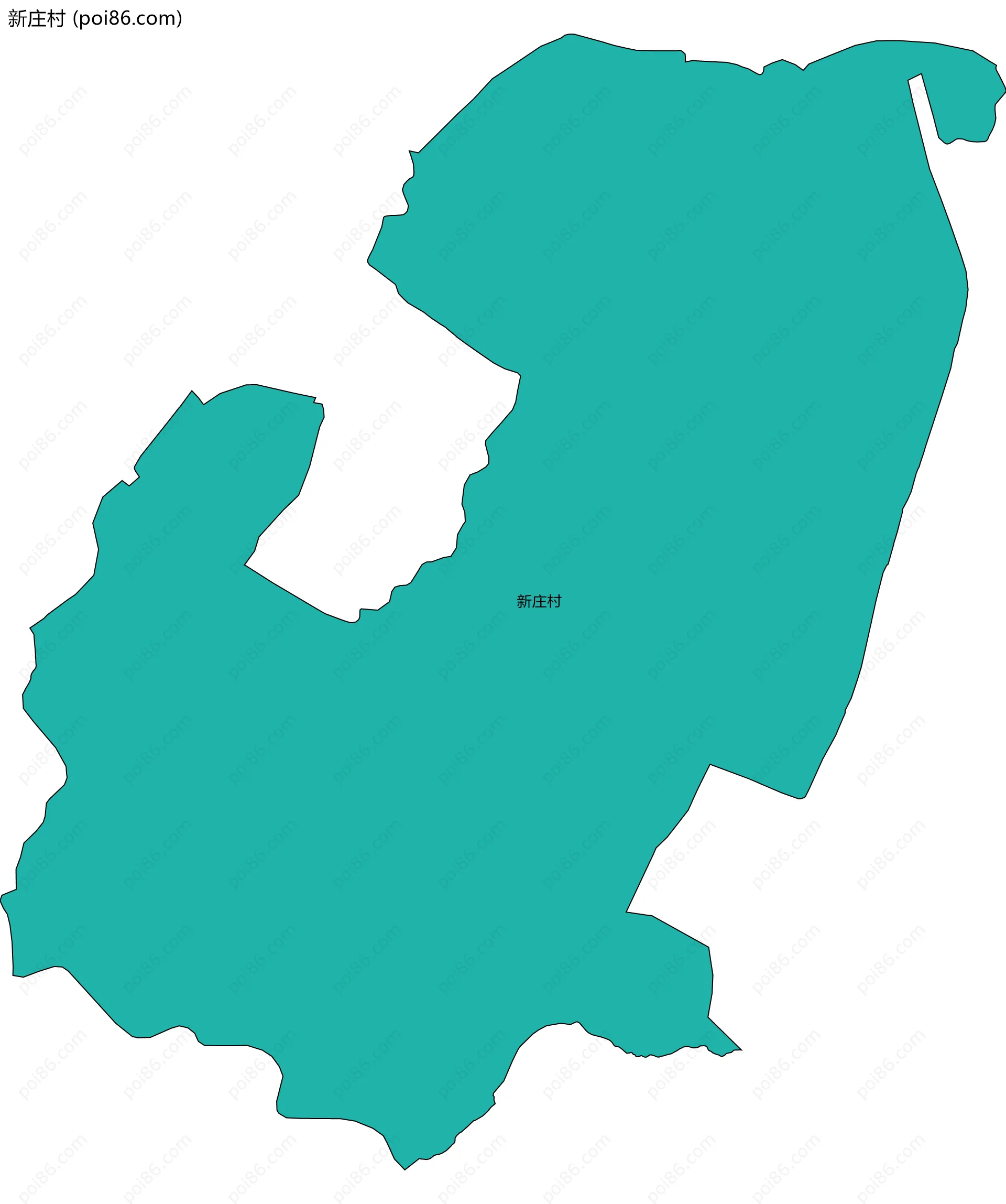 新庄村边界地图