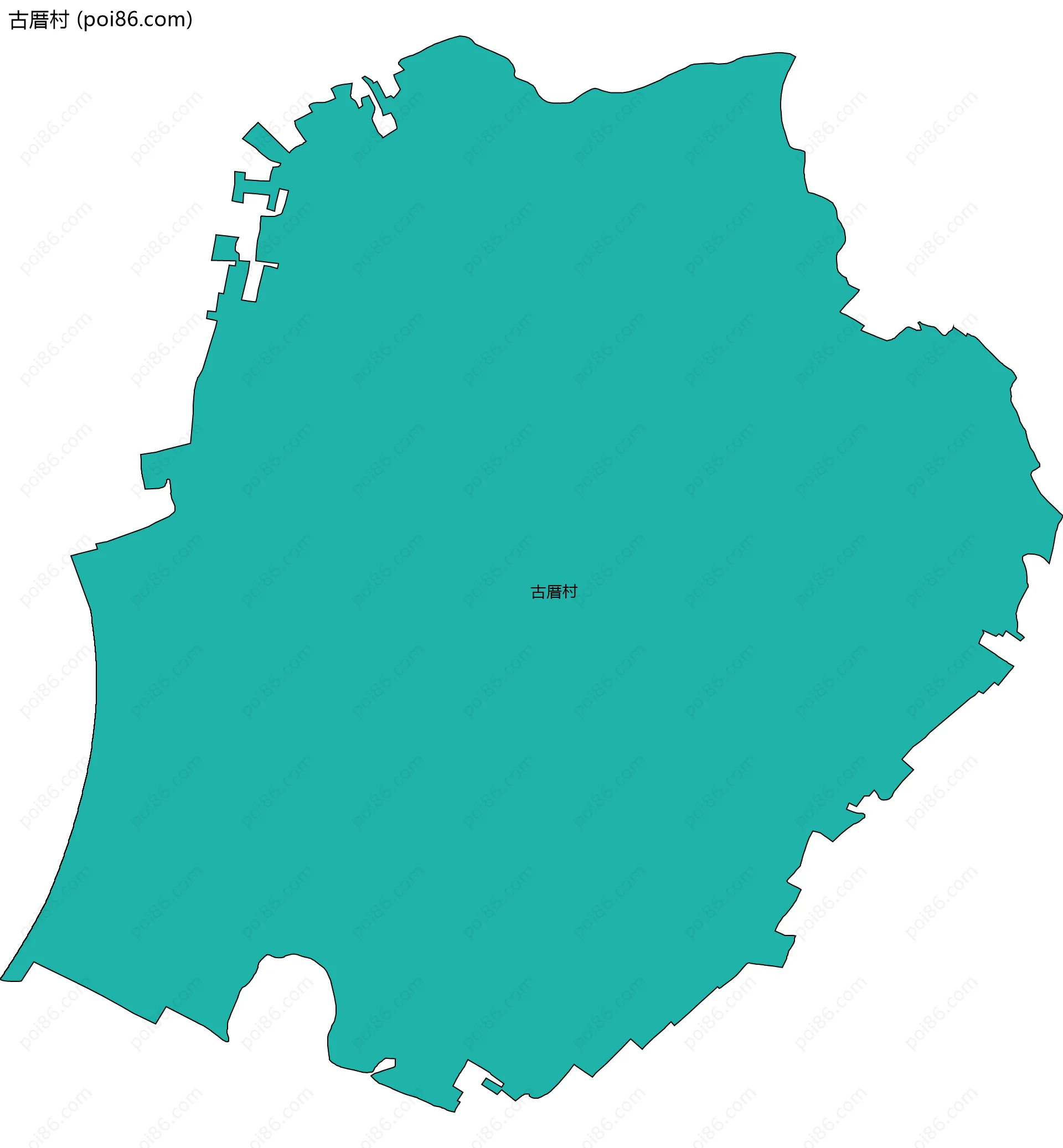 古厝村边界地图