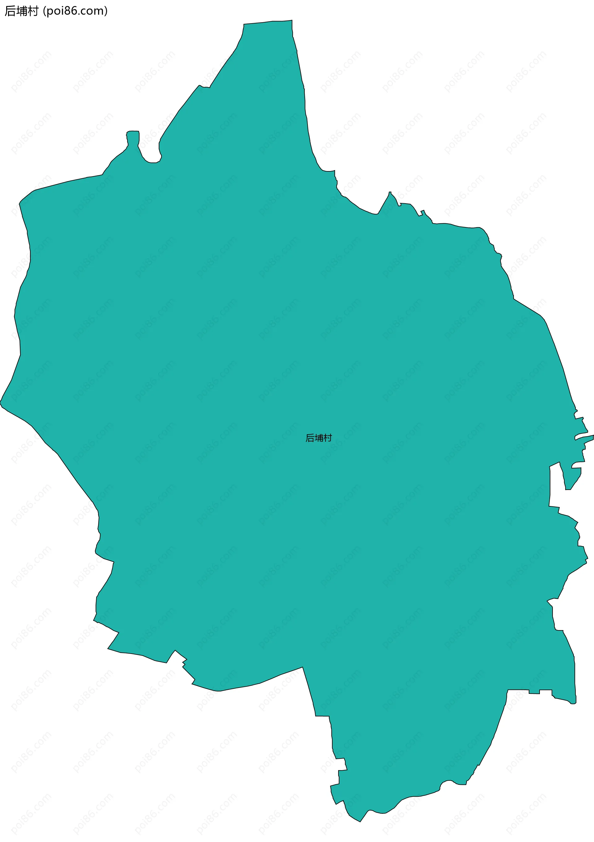 后埔村边界地图