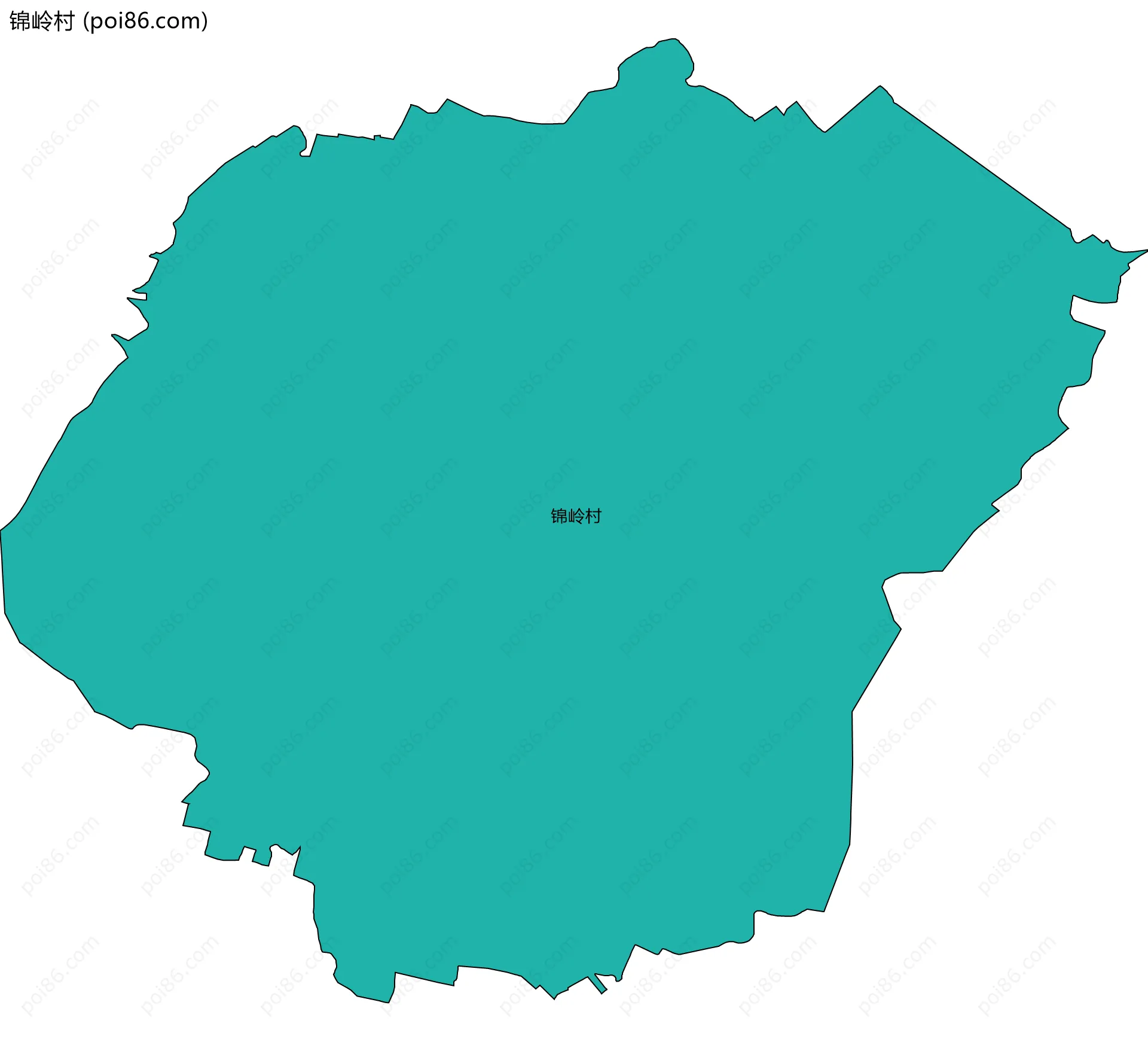 锦岭村边界地图