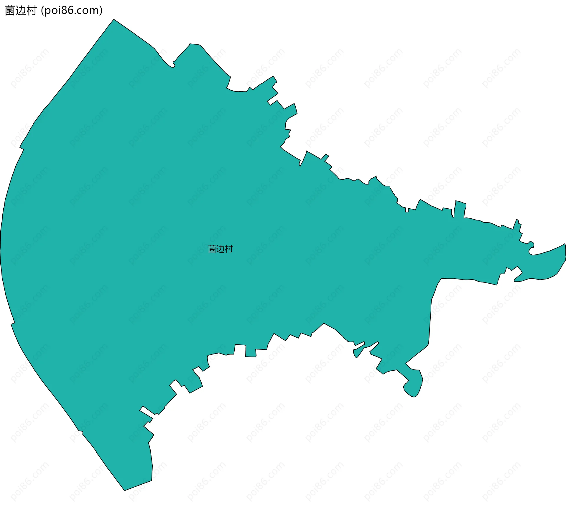 菌边村边界地图