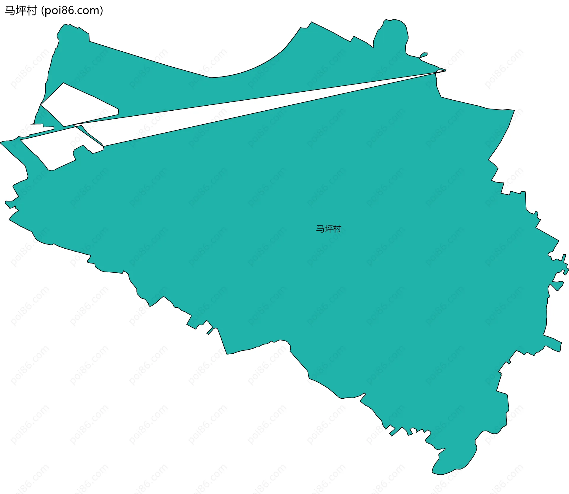 马坪村边界地图