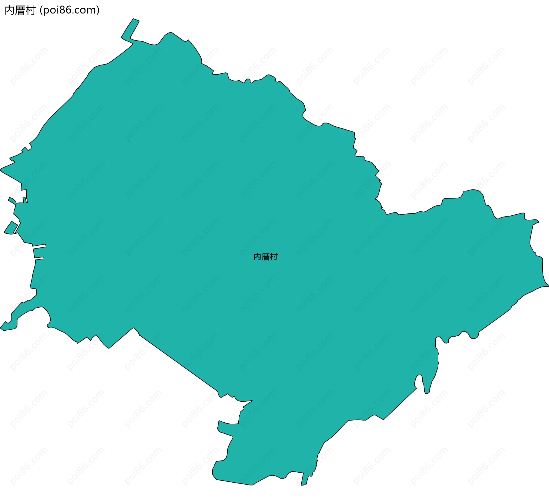 内厝村边界地图