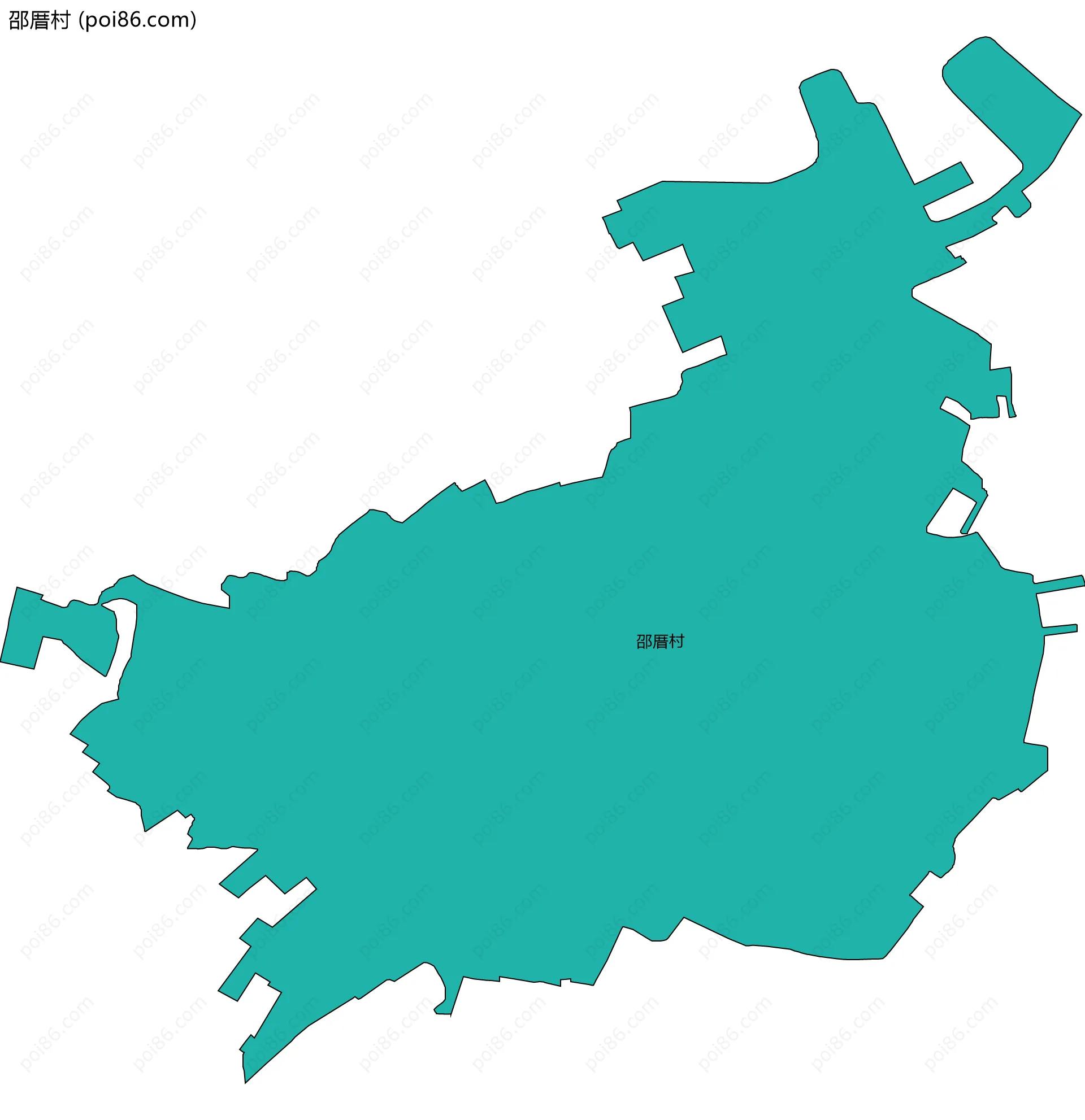 邵厝村边界地图