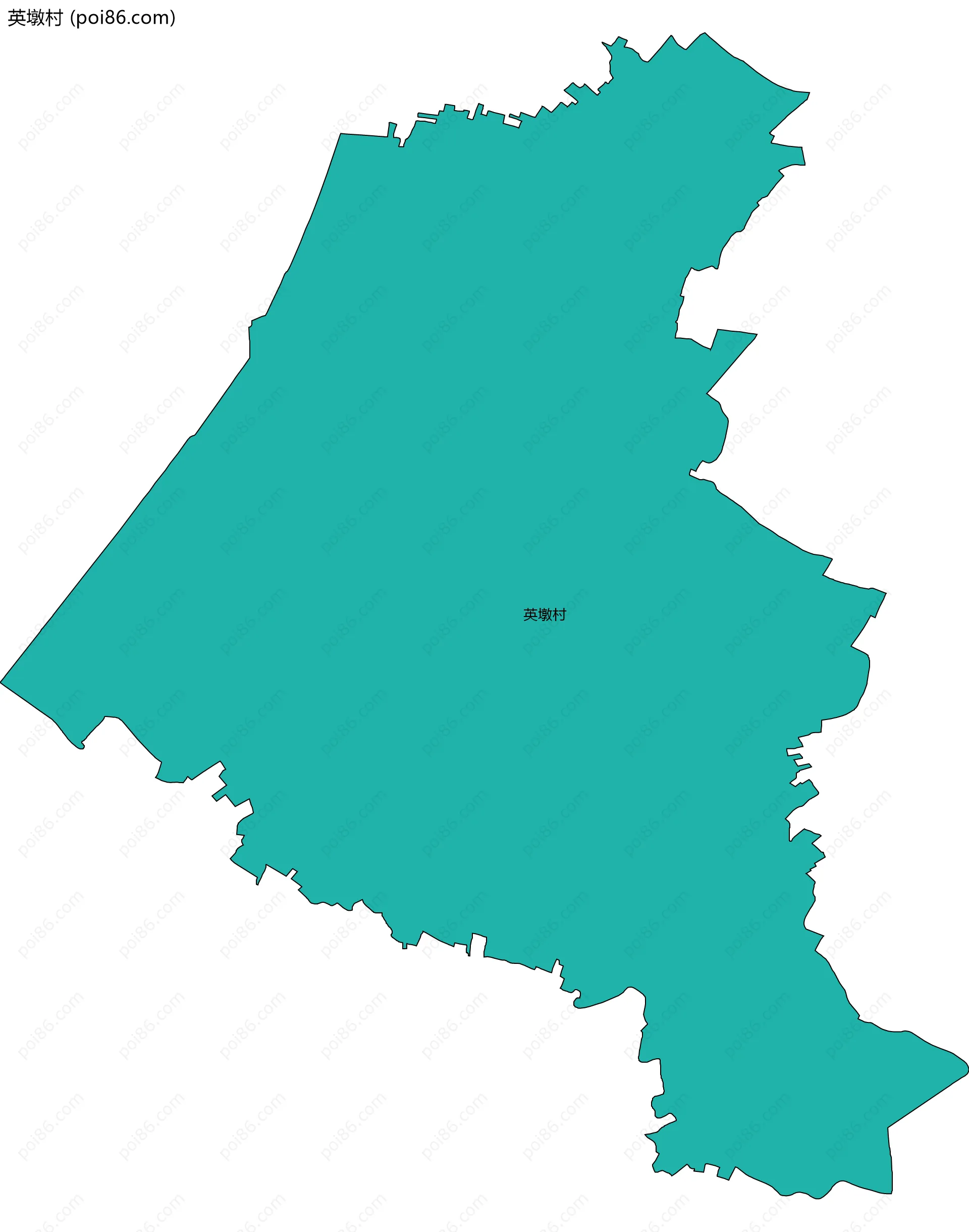 英墩村边界地图