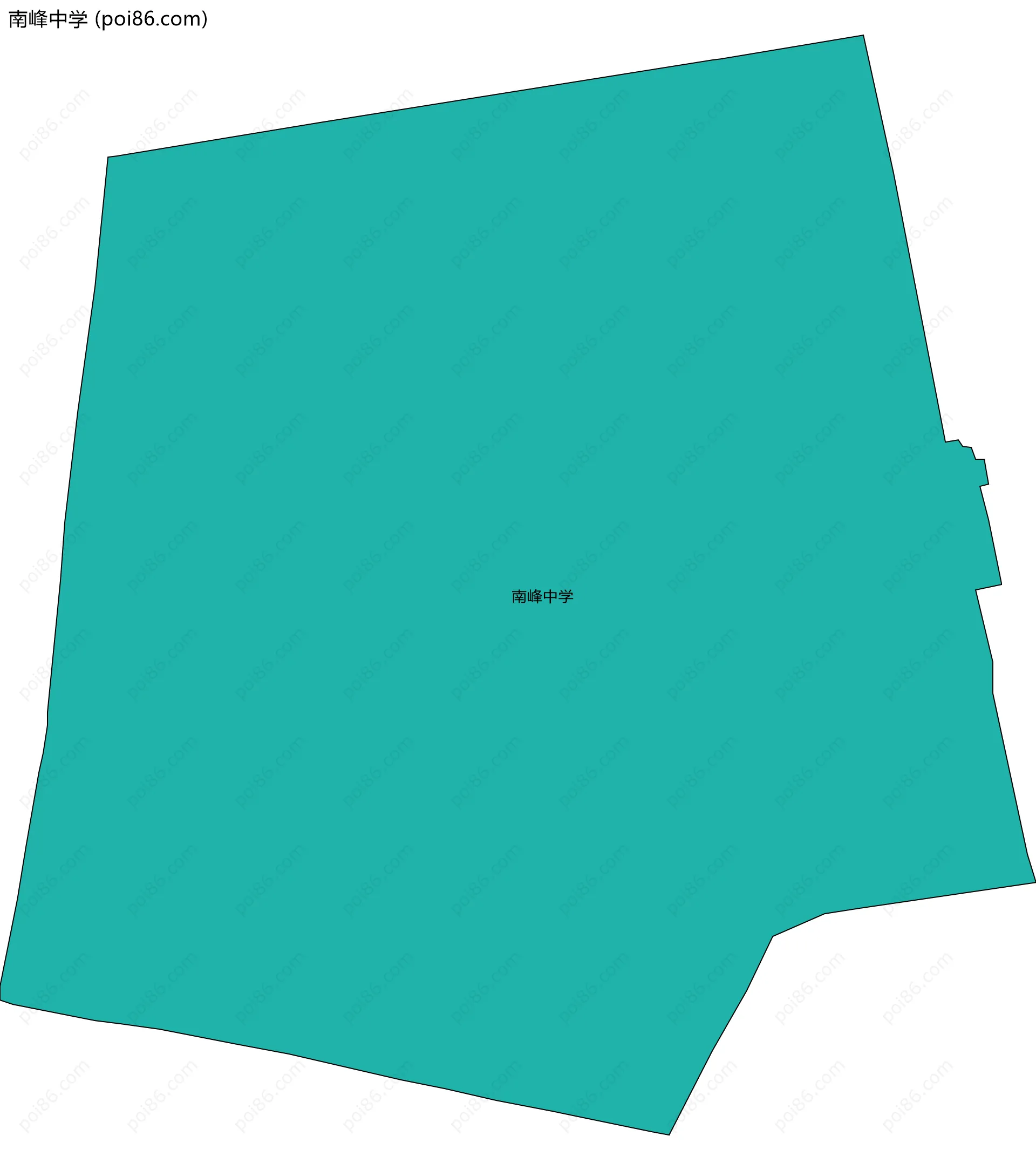 南峰中学边界地图