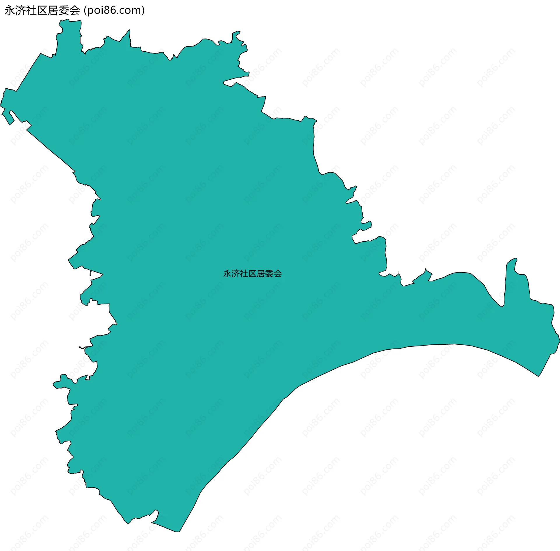 永济社区居委会边界地图